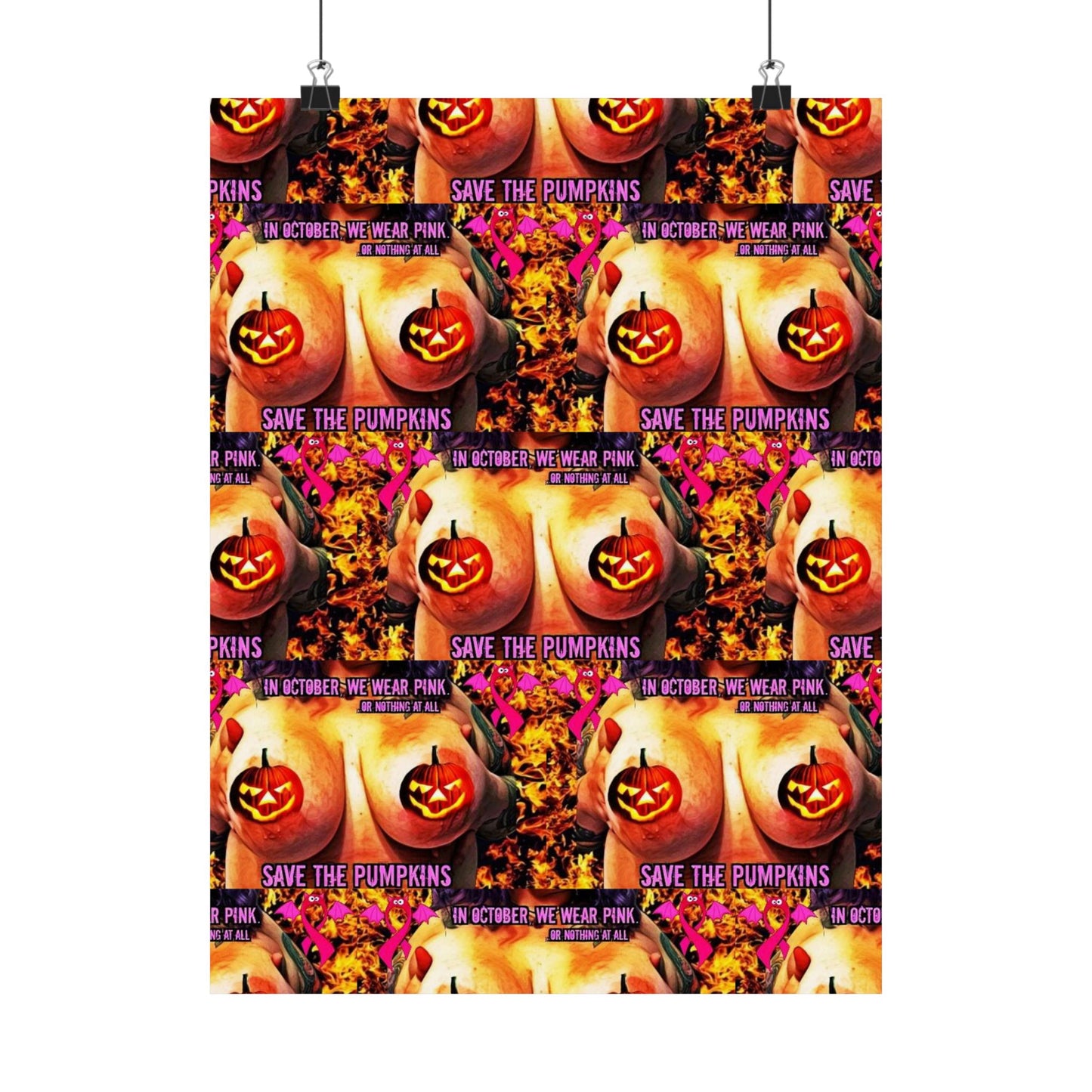 Save the pumpkins Matte Vertical Posters