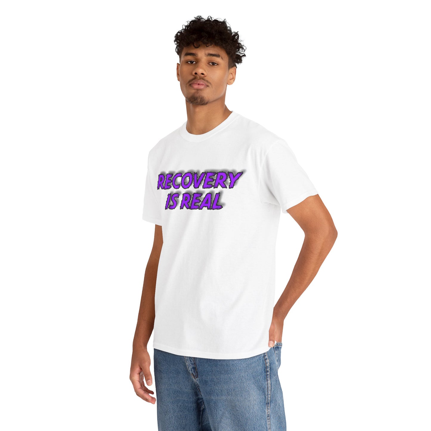 Recovery Is Real Unisex Heavy Cotton Tee