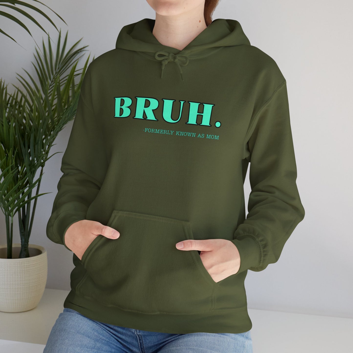 BRUH. Formerly known as mom Unisex Heavy Blend™ Hooded Sweatshirt