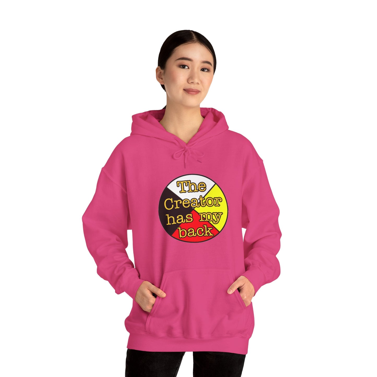 The creator has my back Unisex Heavy Blend™ Hooded Sweatshirt