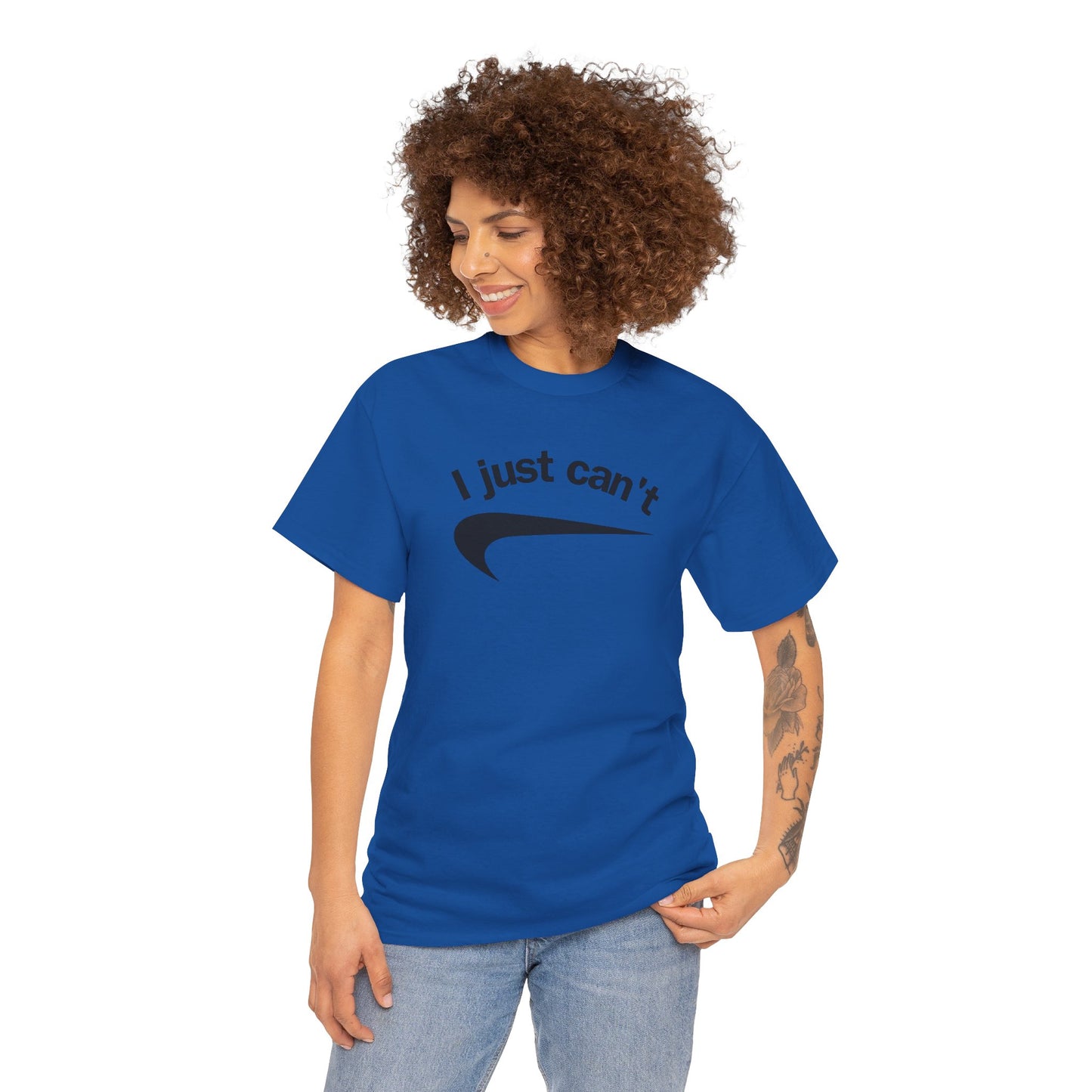 I just can't Unisex Heavy Cotton Tee