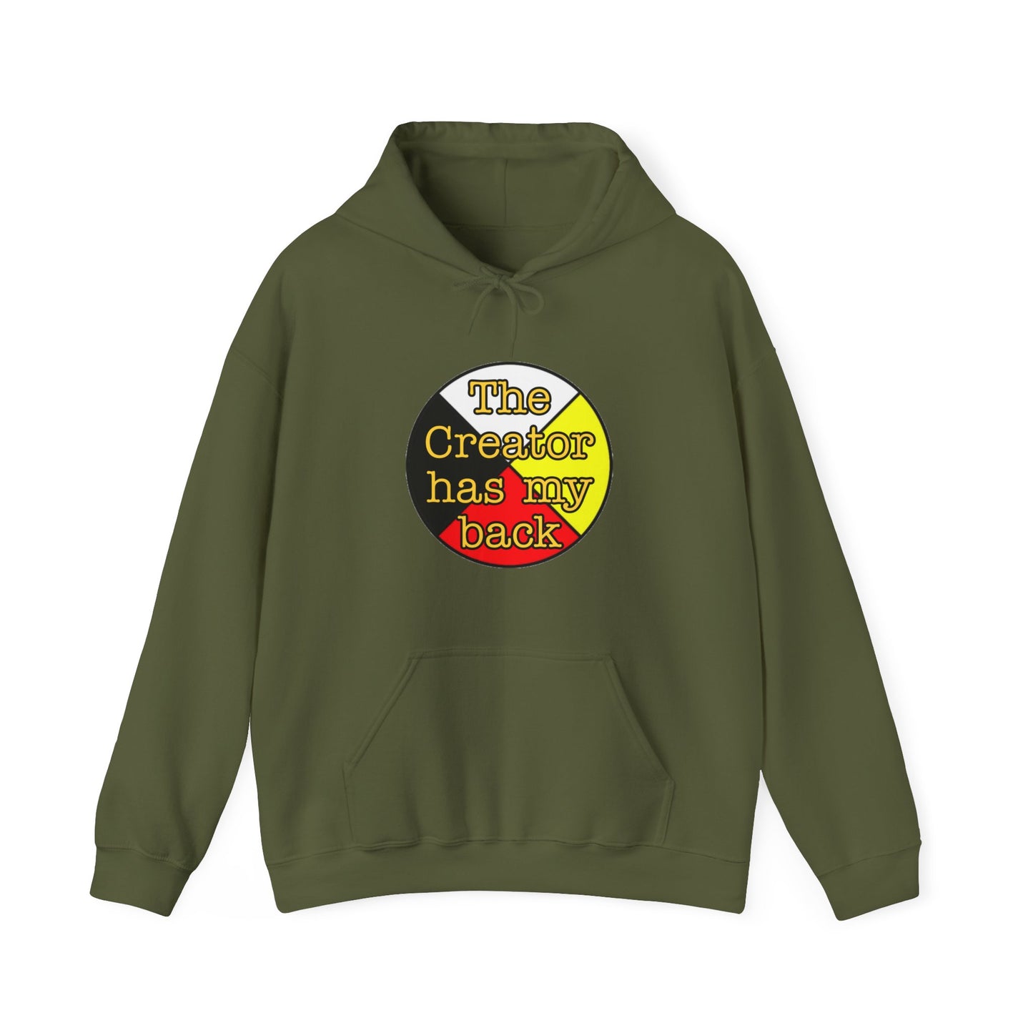 The creator has my back Unisex Heavy Blend™ Hooded Sweatshirt