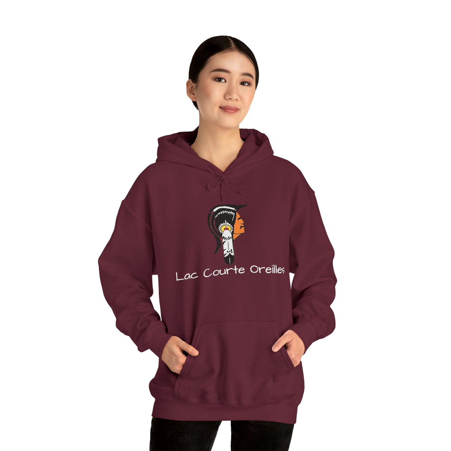 Lac Courte Oreilles logo Hooded Sweatshirt