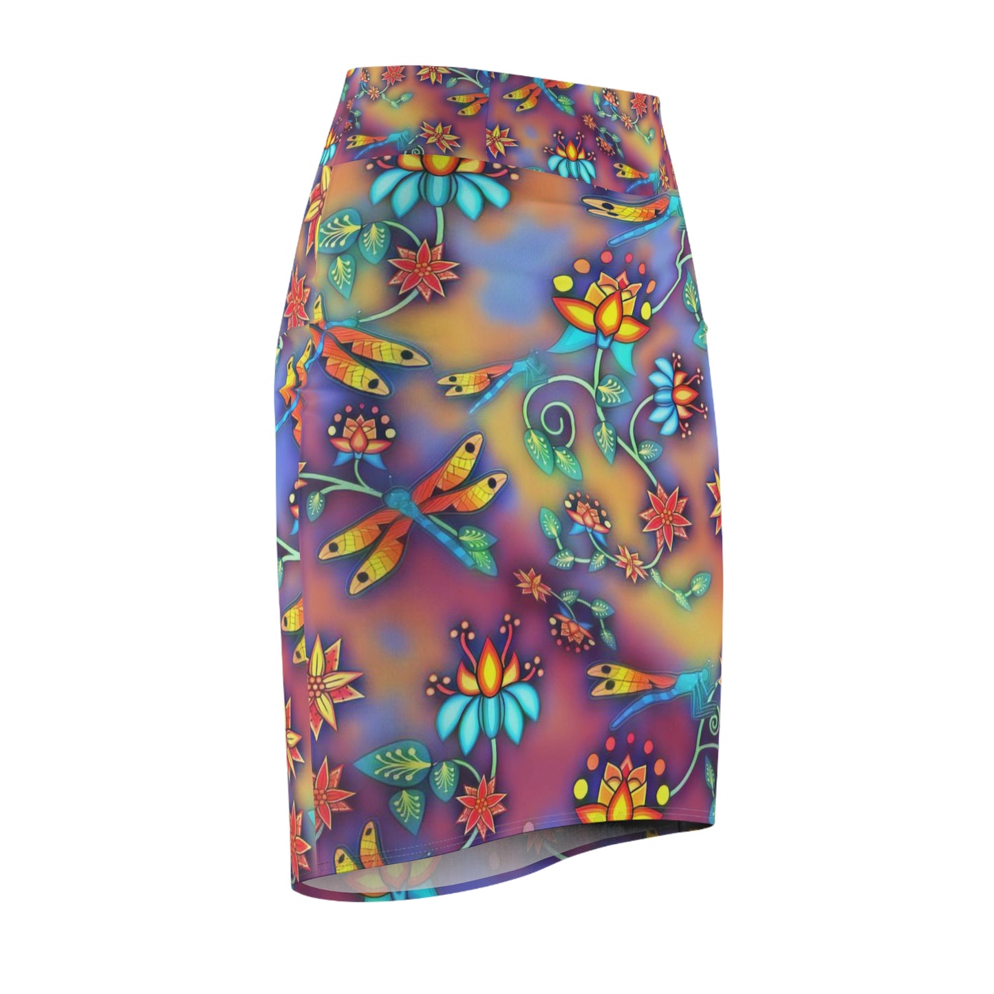 Women's Dragon floral fly Pencil Skirt (AOP)