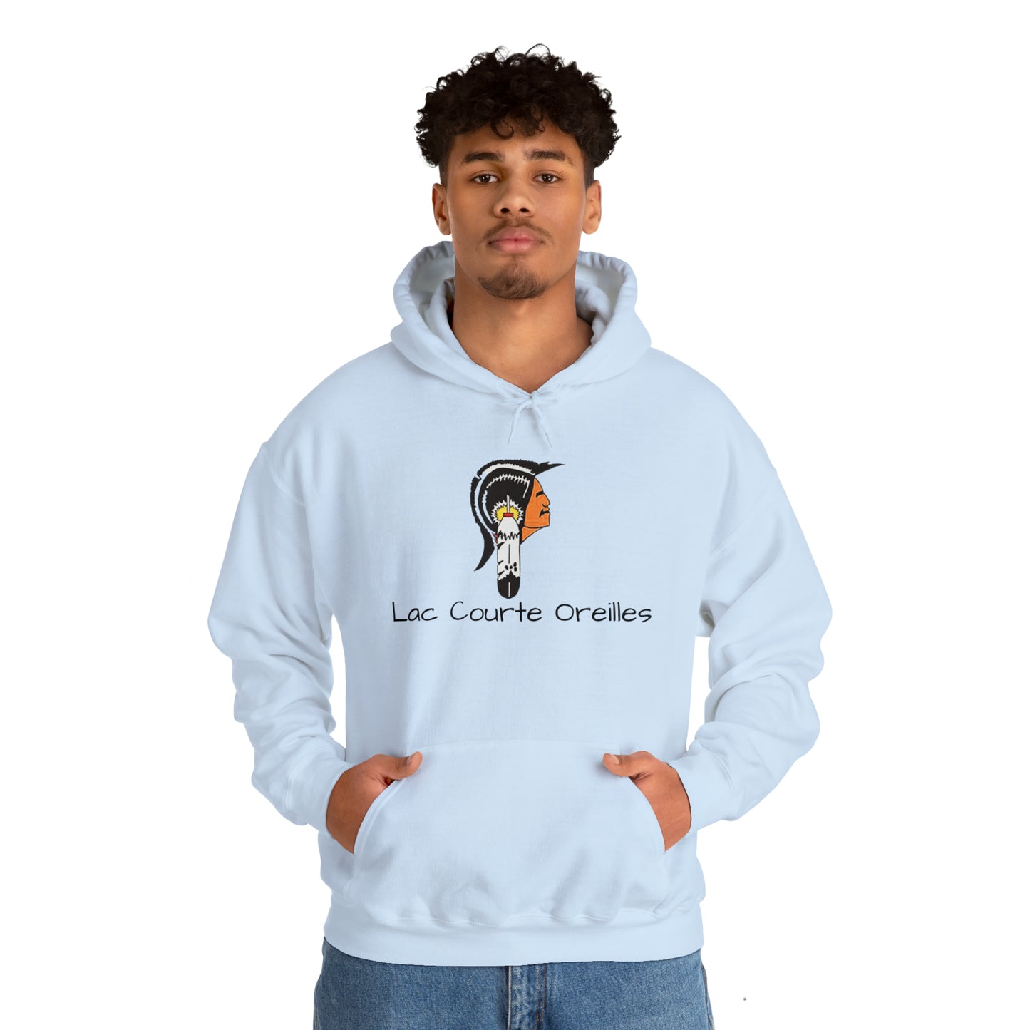 Lac Courte Oreilles logo Hooded Sweatshirt