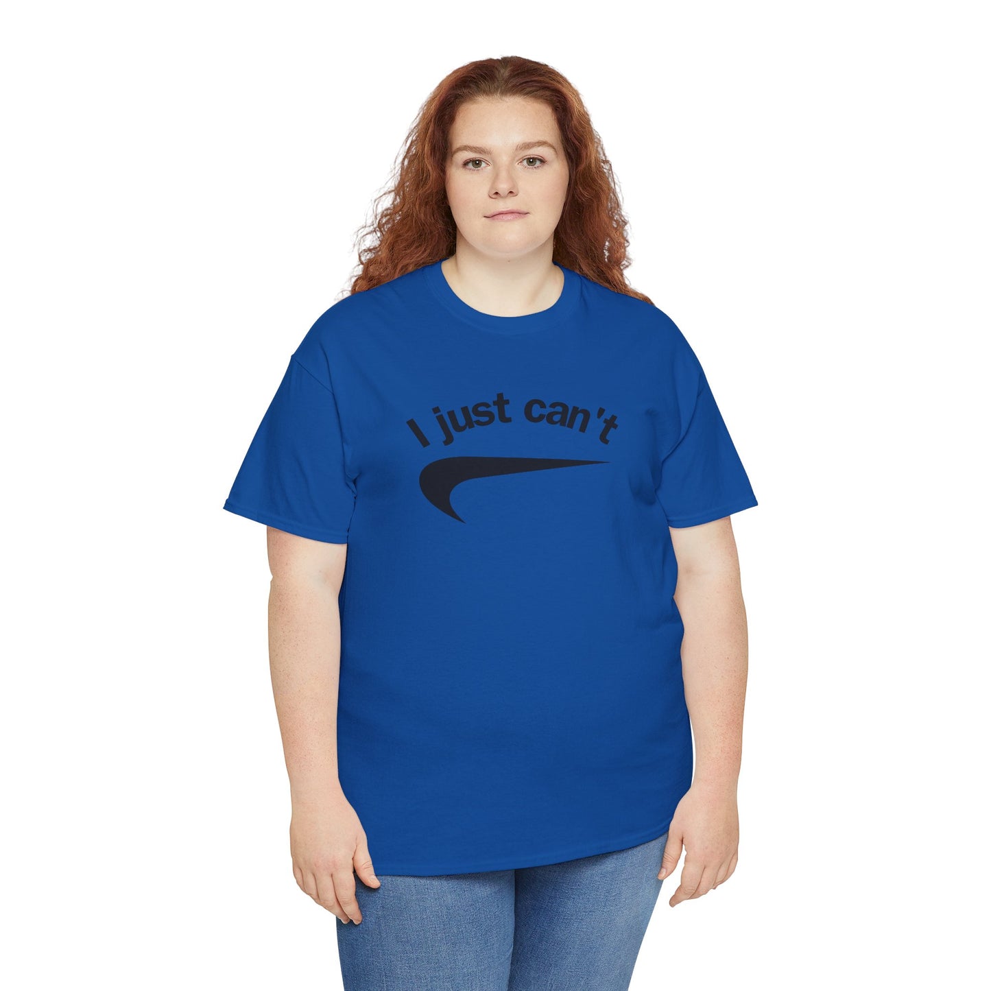 I just can't Unisex Heavy Cotton Tee