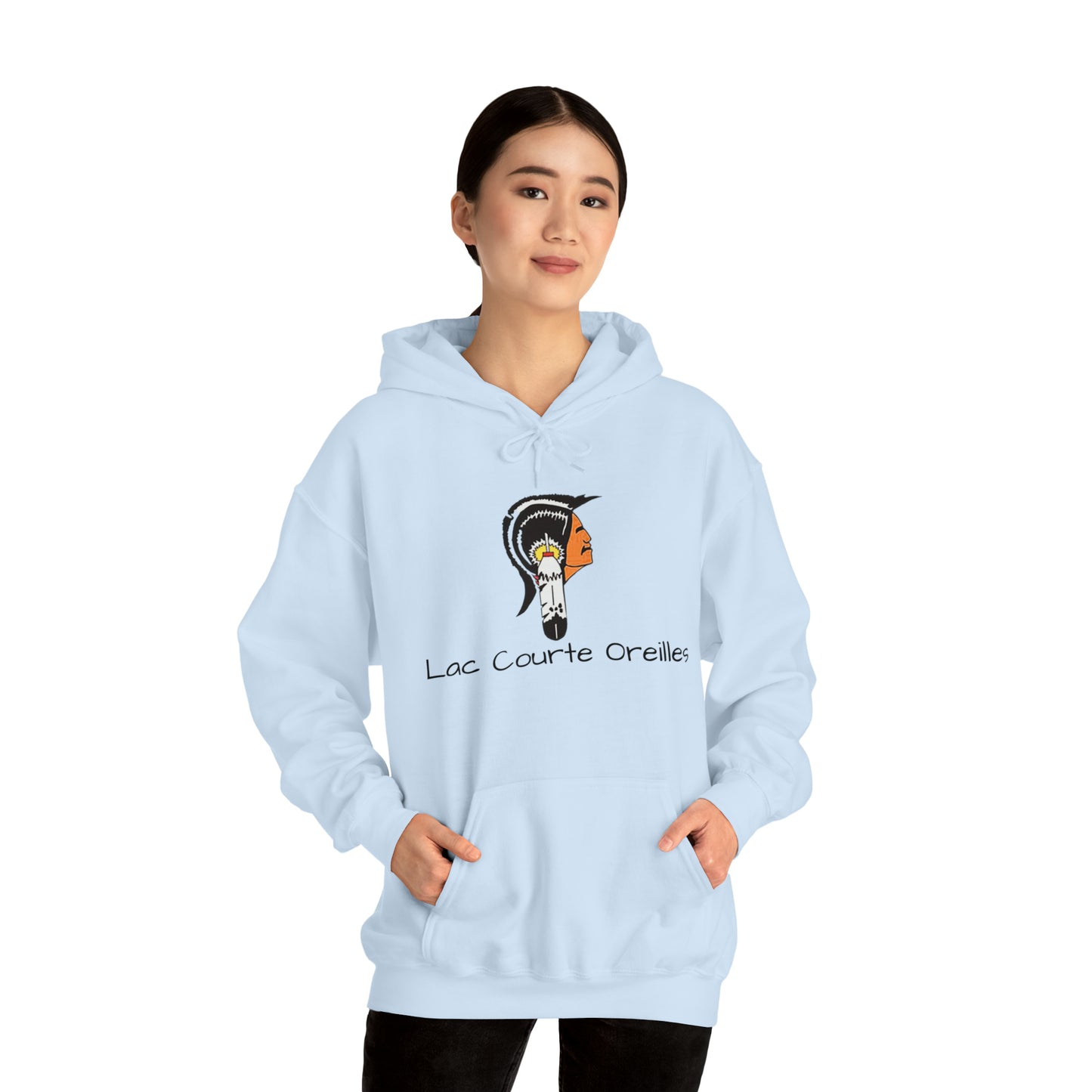 Lac Courte Oreilles logo Hooded Sweatshirt