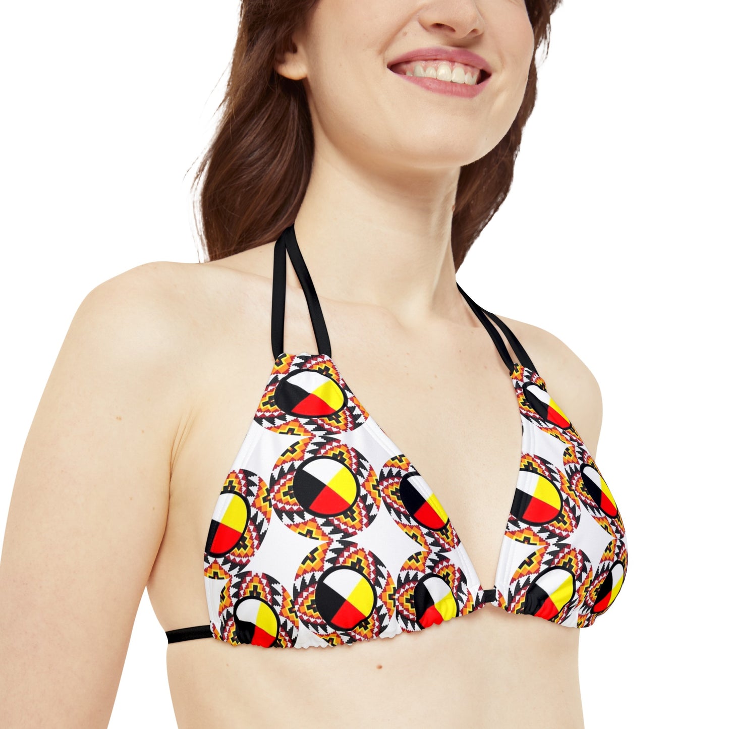 Medicine wheel Strappy Bikini Set (AOP)