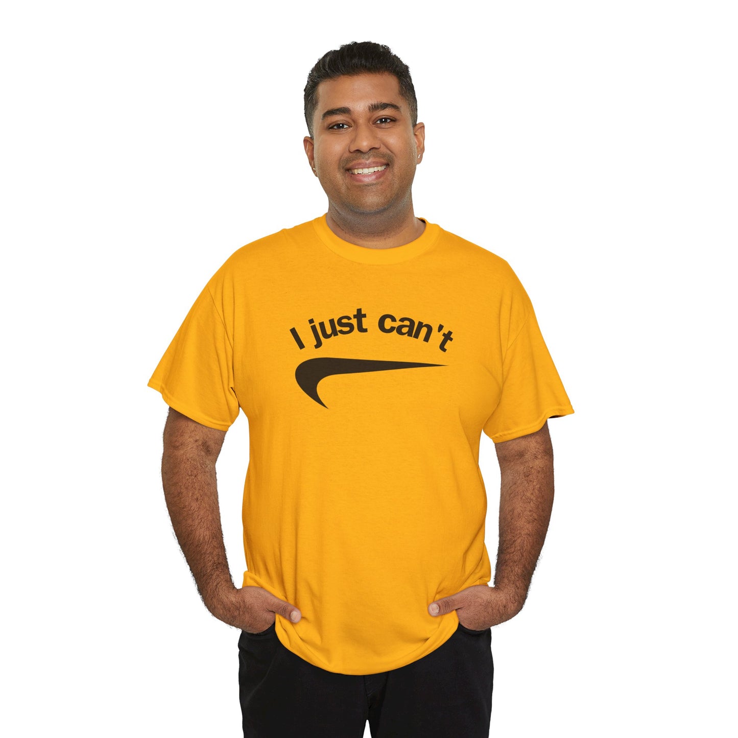 I just can't Unisex Heavy Cotton Tee