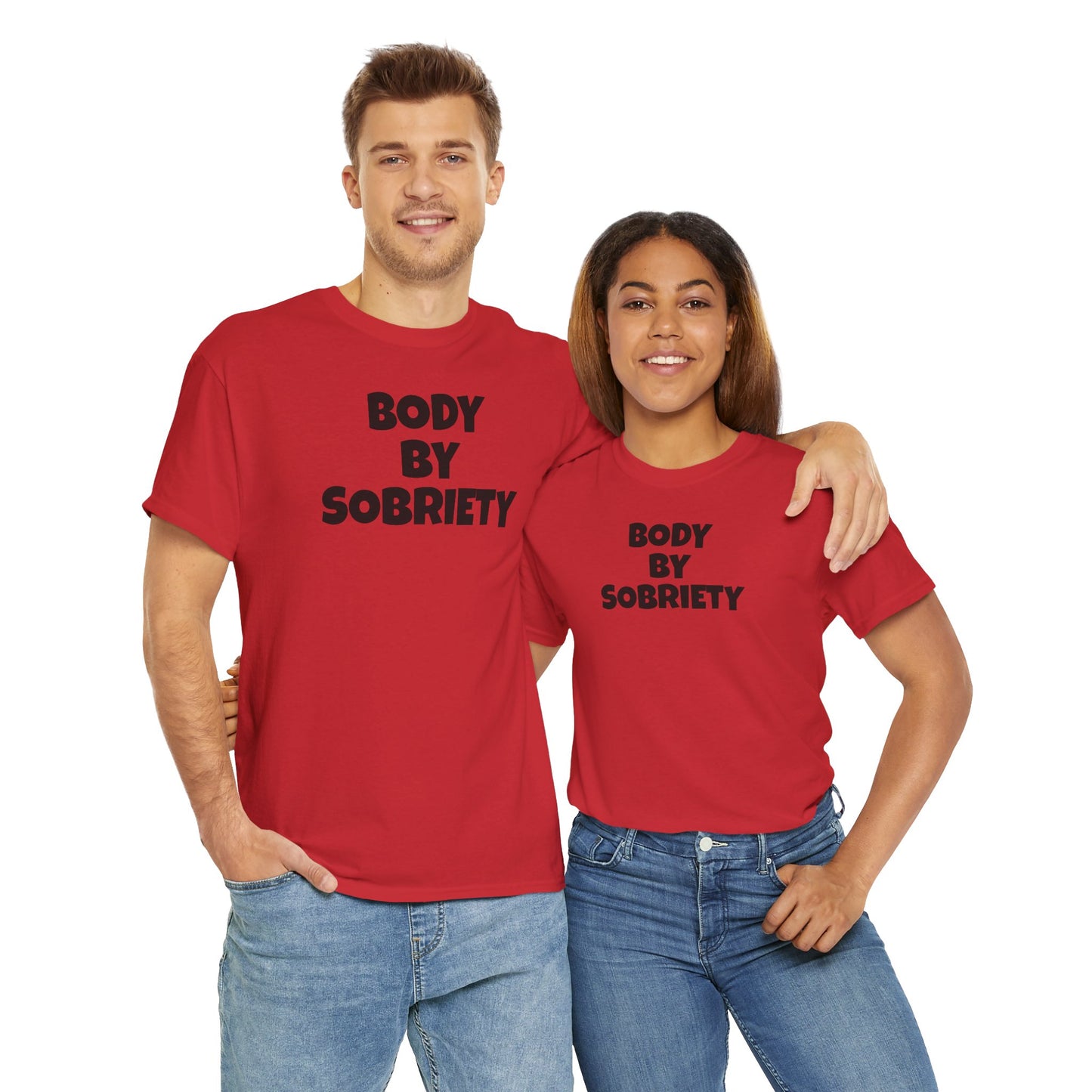 BODY BY SOBRIETY Unisex Heavy Cotton Tee