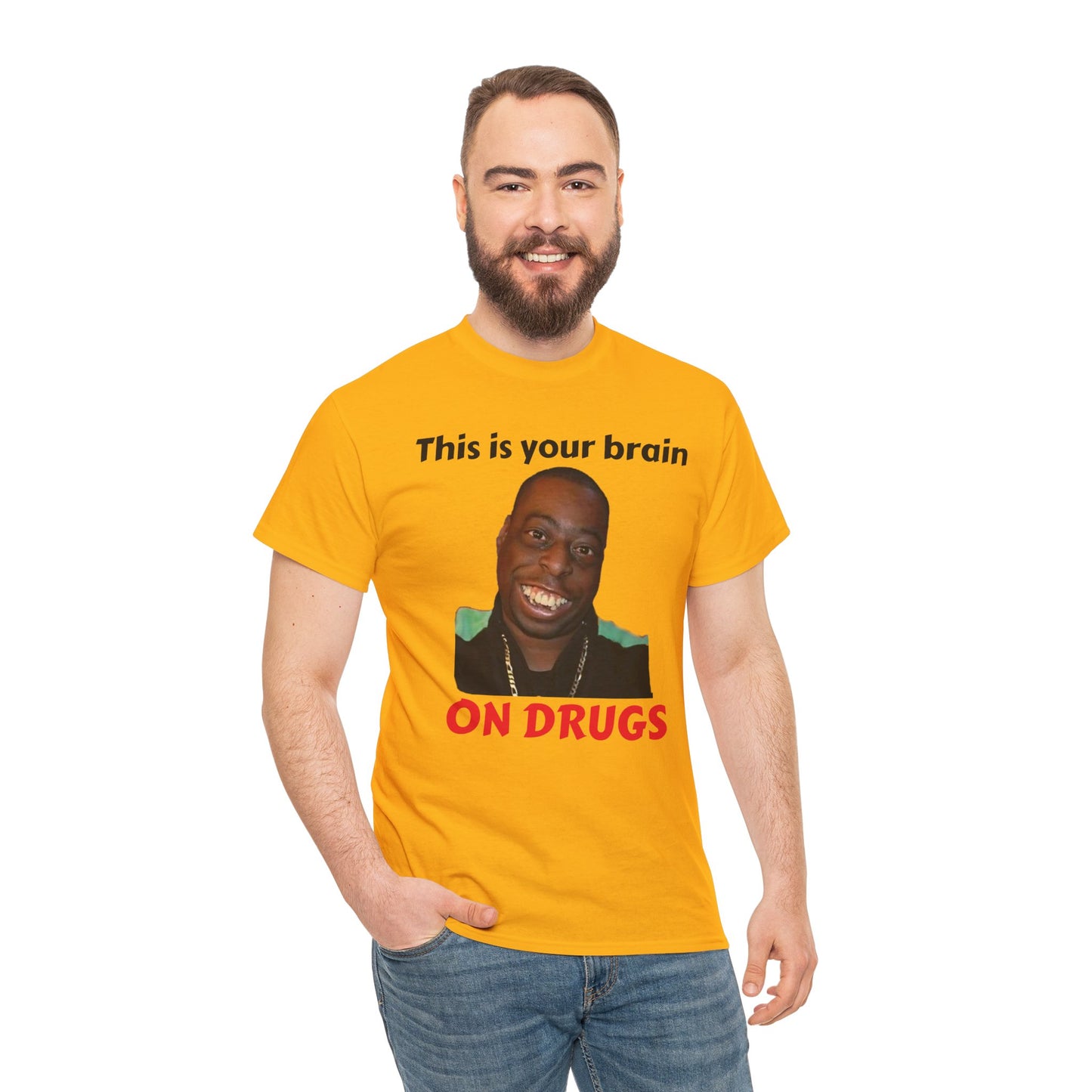 This is your brain on drugs Unisex Heavy Cotton Tee