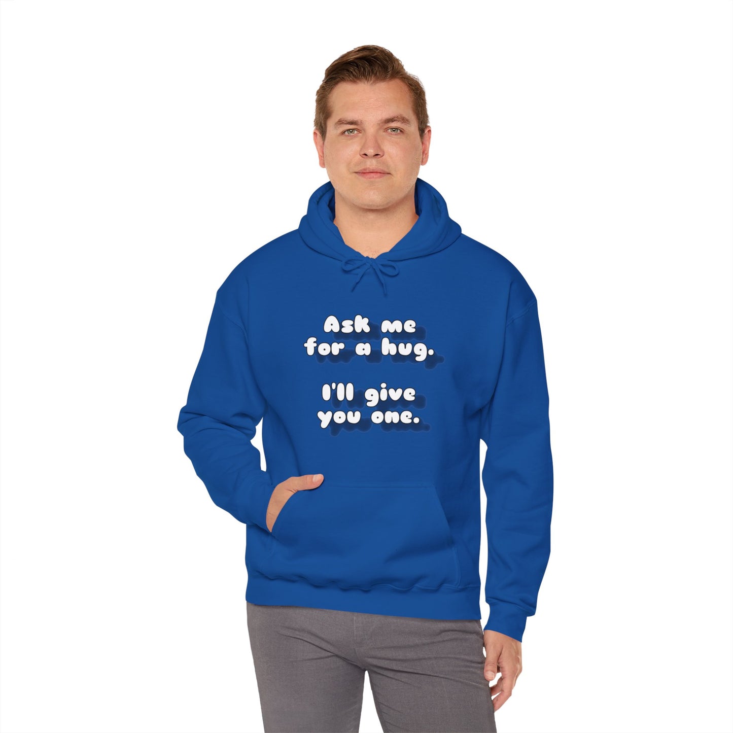 Ask me for a hug Unisex Heavy Blend™ Hooded Sweatshirt