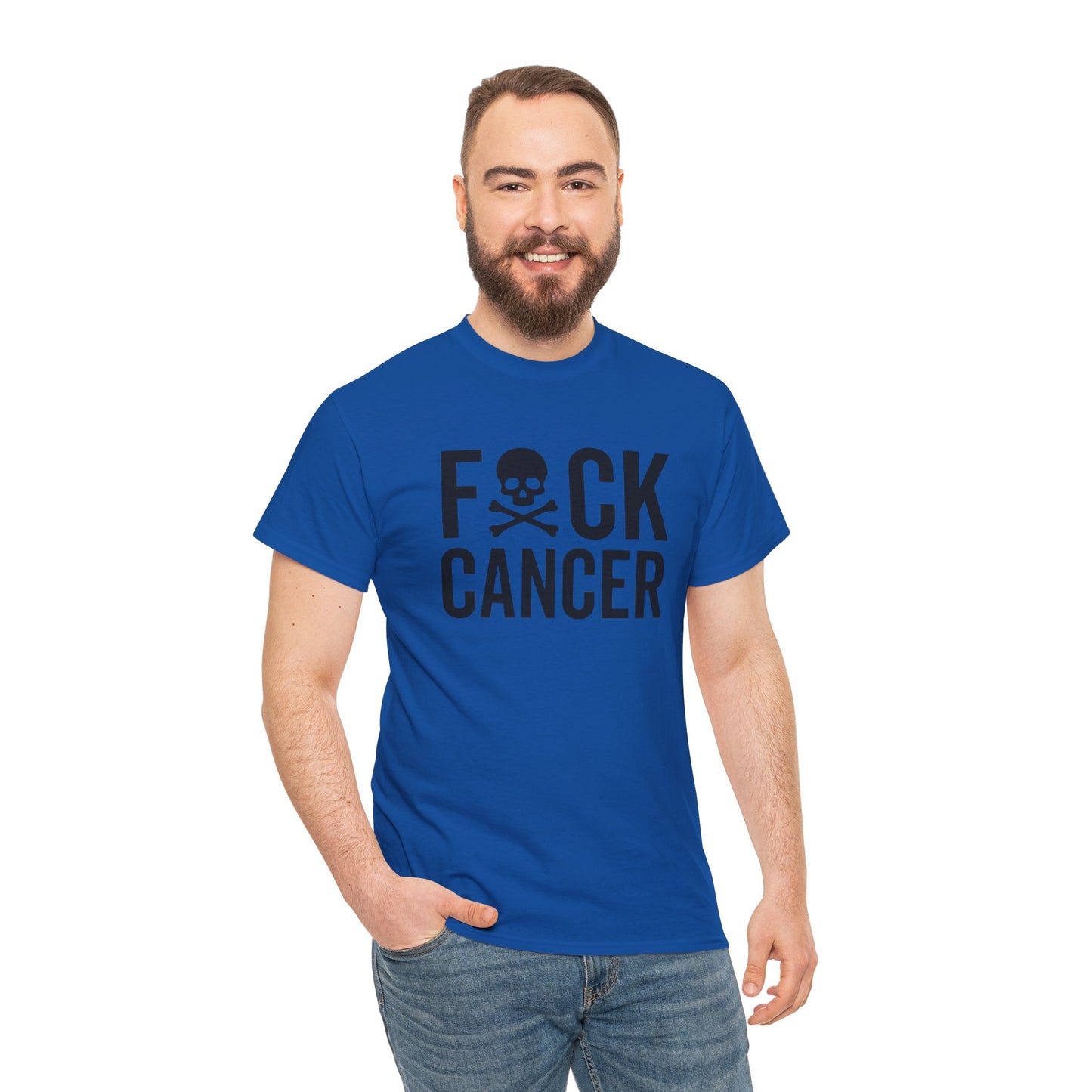 F*ck cancer Unisex Heavy Cotton Tee
