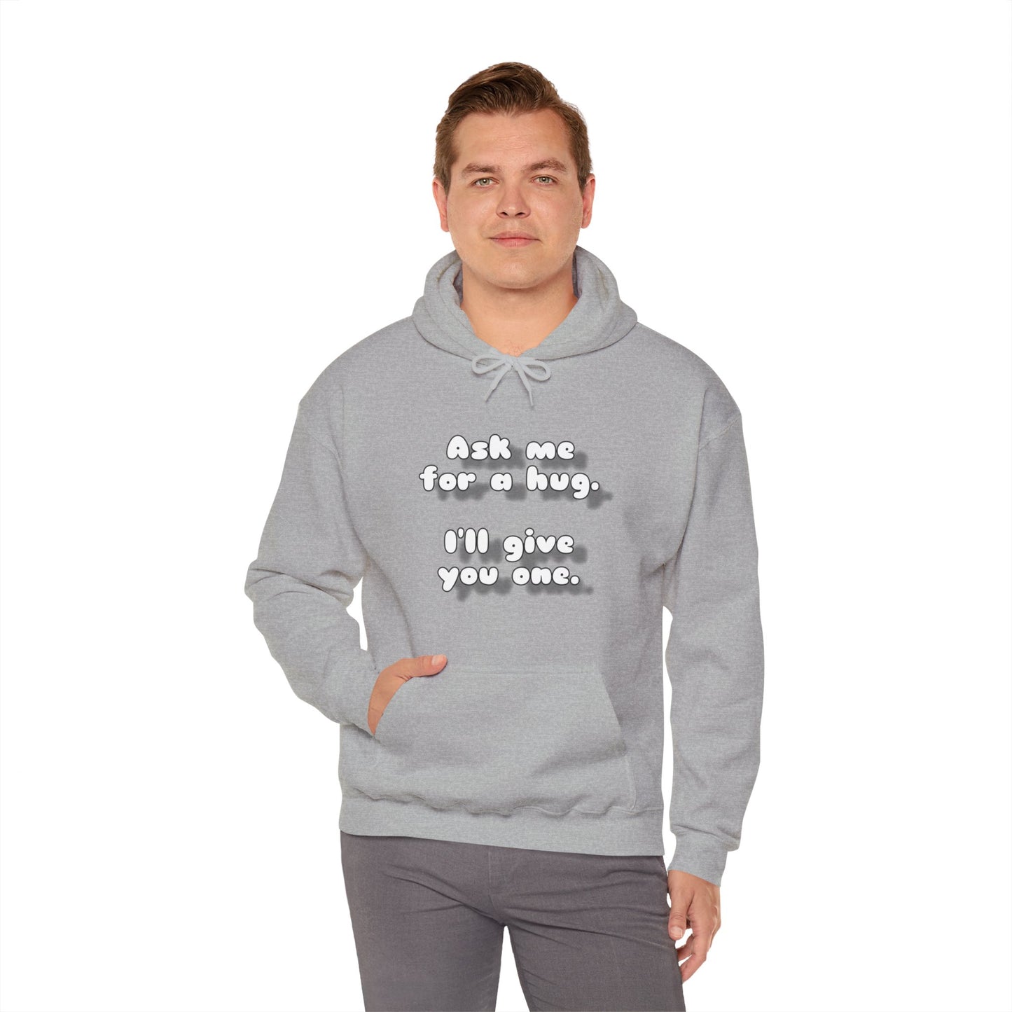 Ask me for a hug Unisex Heavy Blend™ Hooded Sweatshirt