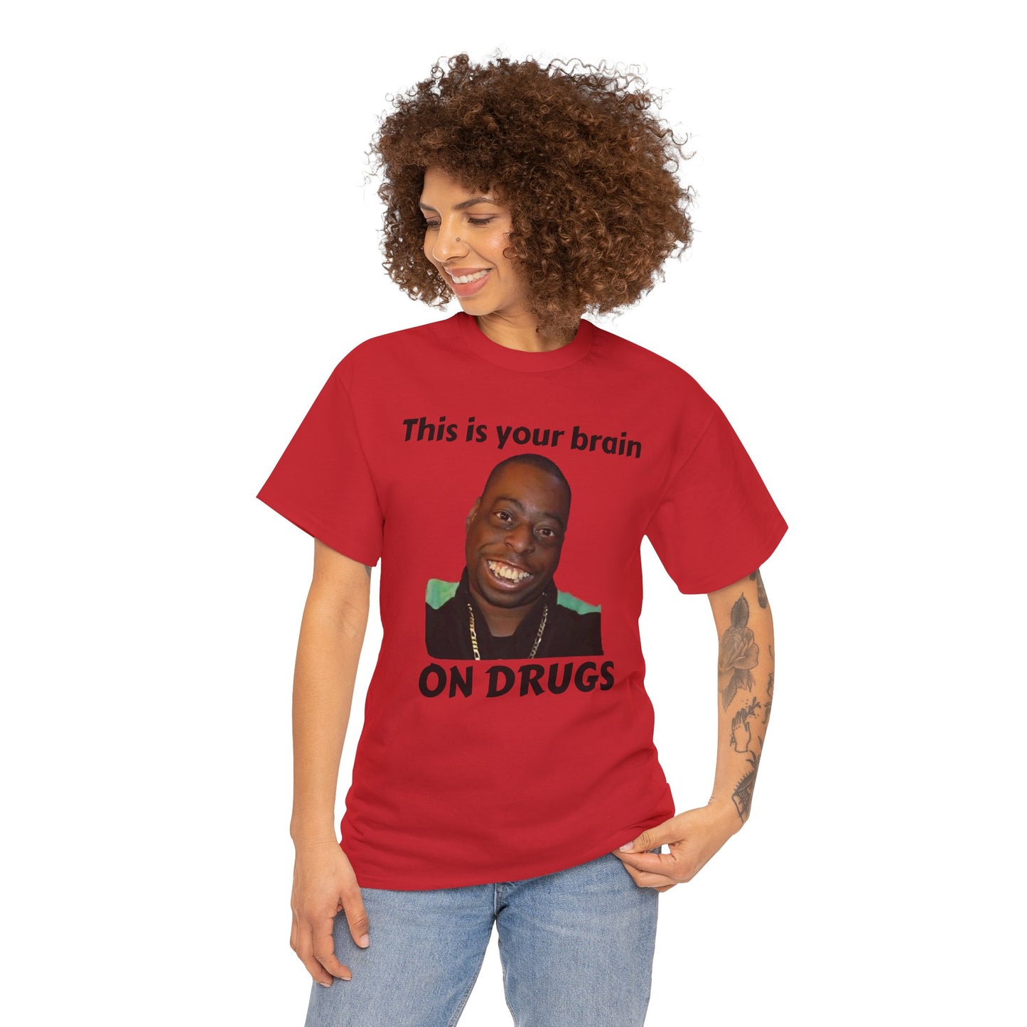 This is your brain on drugs Unisex Heavy Cotton Tee