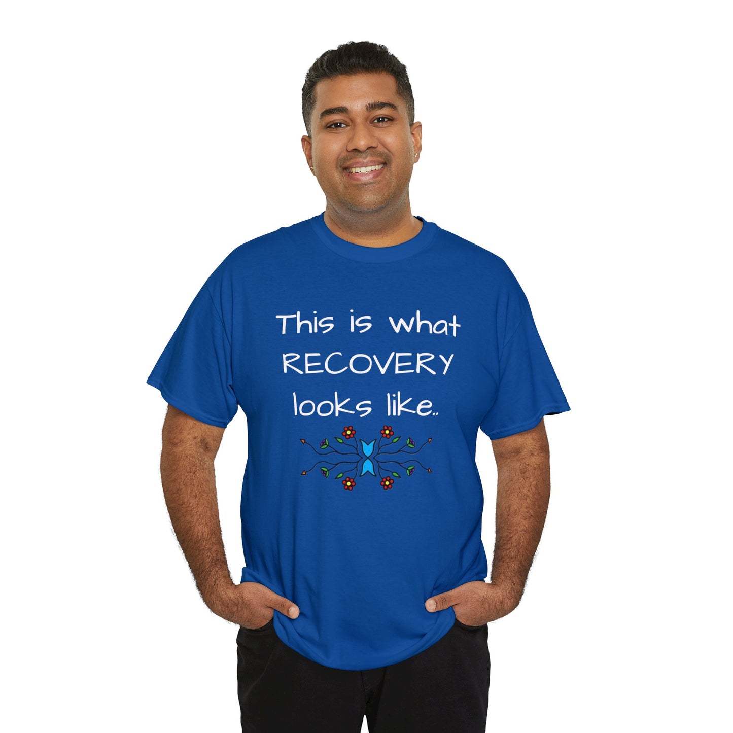 What RECOVERY looks like Unisex Heavy Cotton Tee