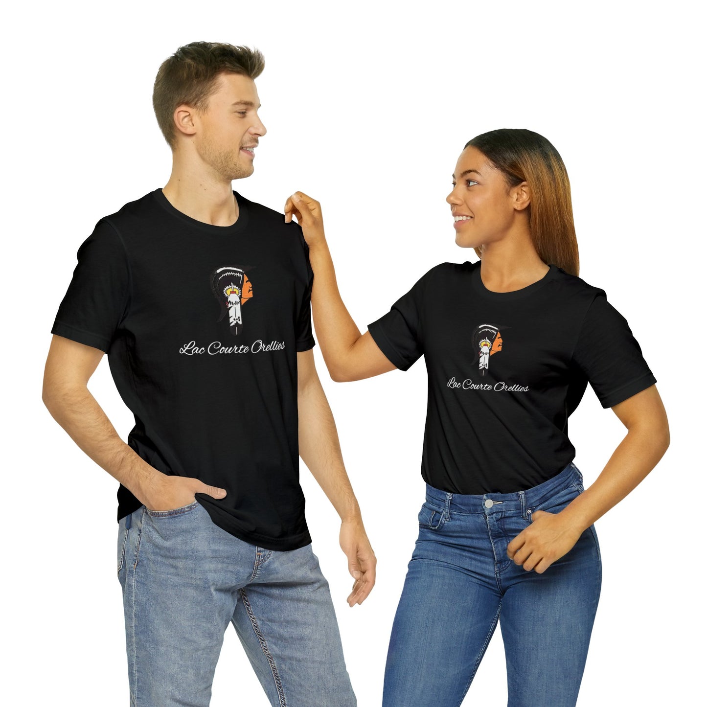 Lac Courte Oreilles logo Short Sleeve Tee