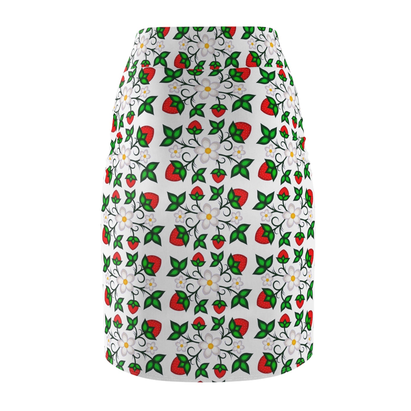 Indigenous Floral Women's Pencil Skirt (AOP)