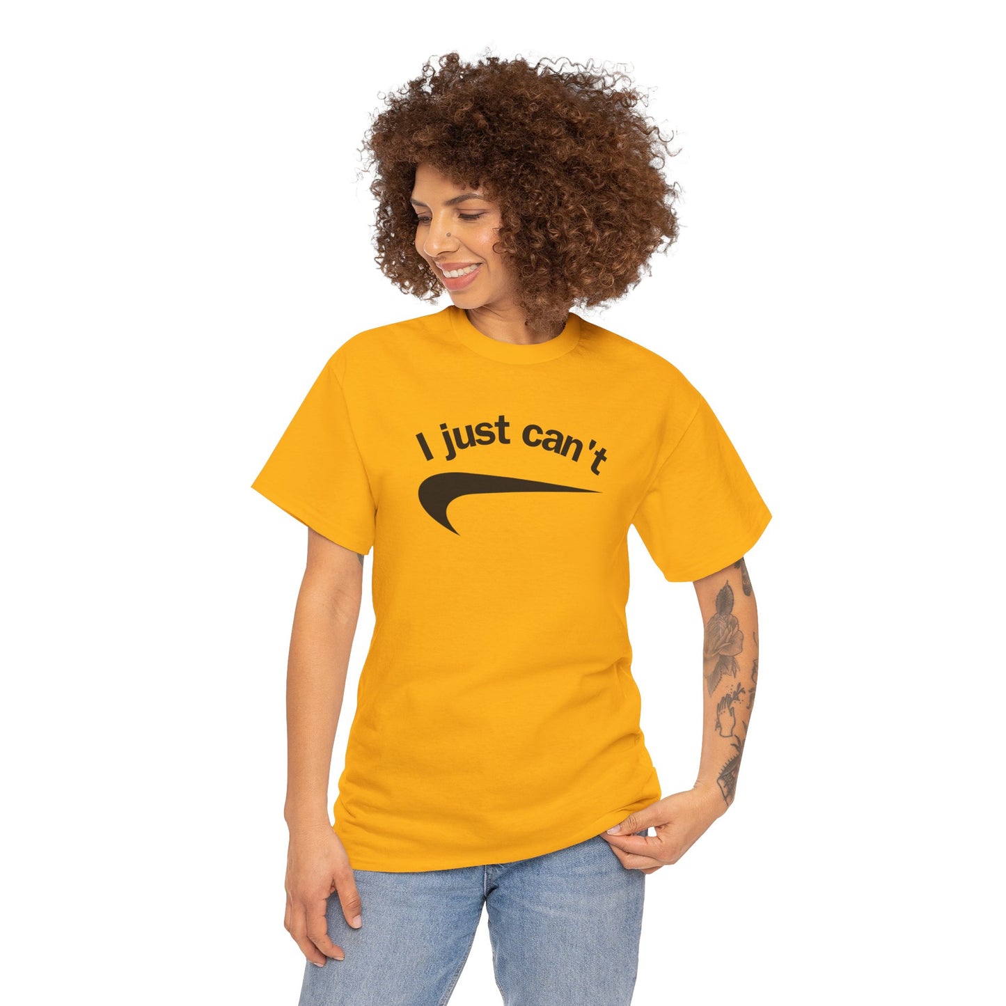 I just can't Unisex Heavy Cotton Tee