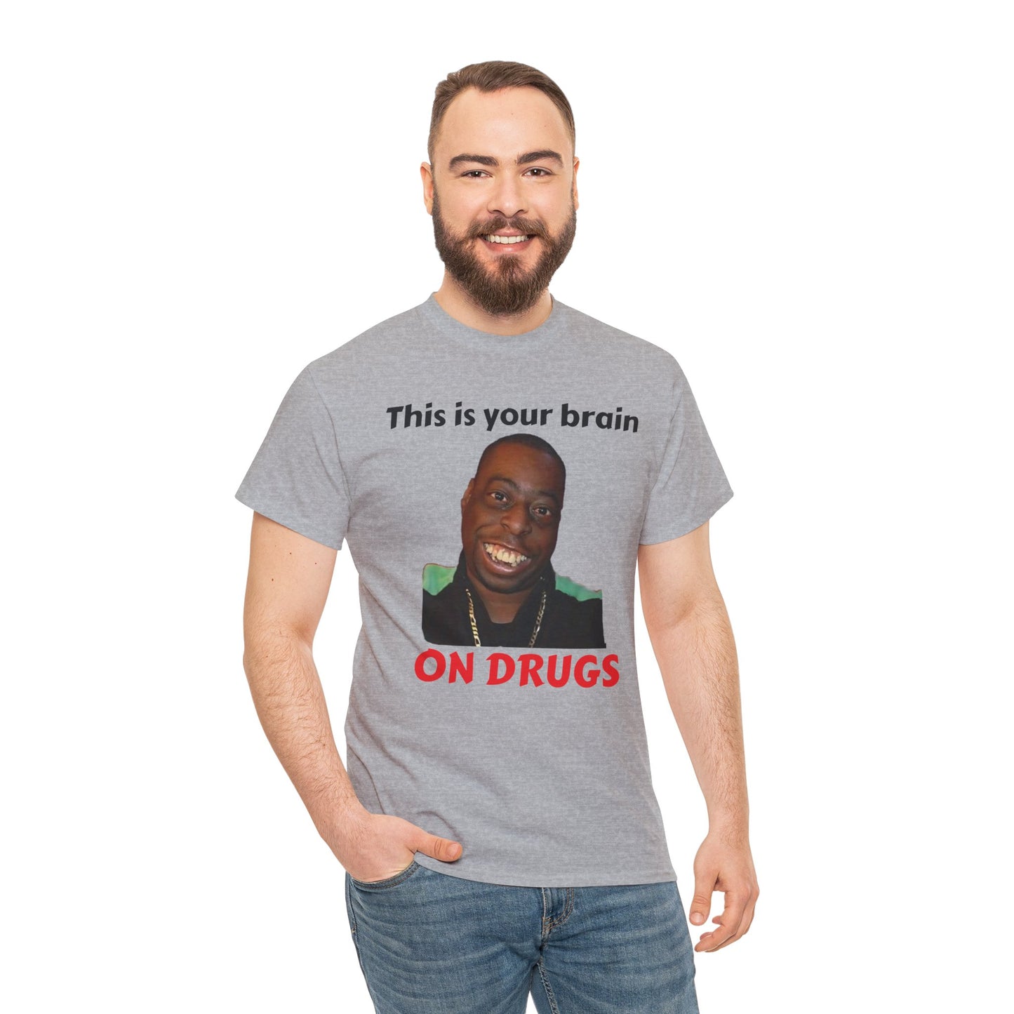 This is your brain on drugs Unisex Heavy Cotton Tee