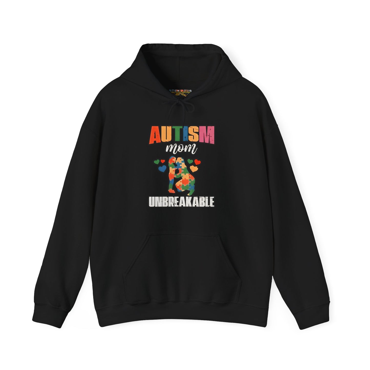 Unbreakable Autism Awareness Hoodie, Comfort Fit Sweatshirt, Gift for Autism Month, Cozy Hooded Pullover, Unisex Supportive Wear