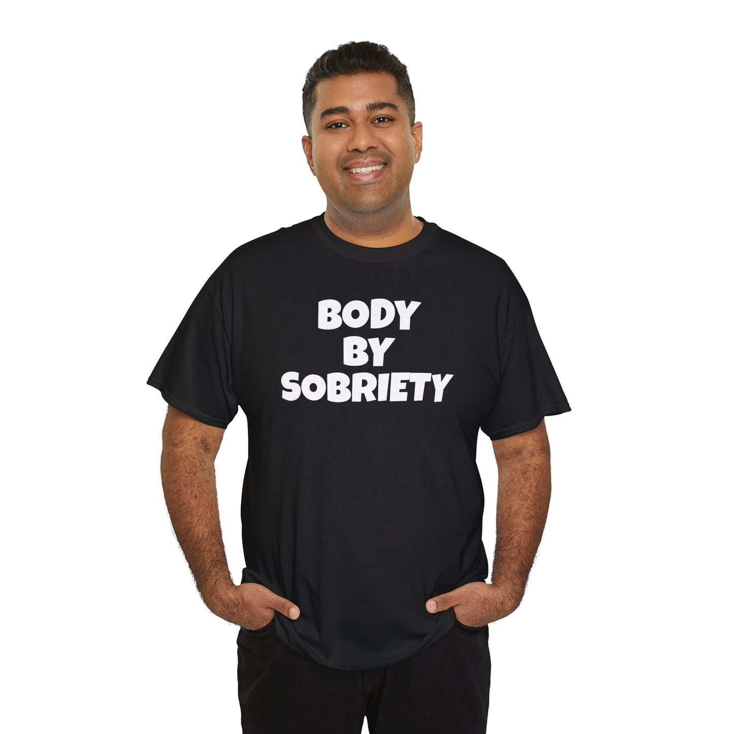 BODY BY SOBRIETY Unisex Heavy Cotton Tee