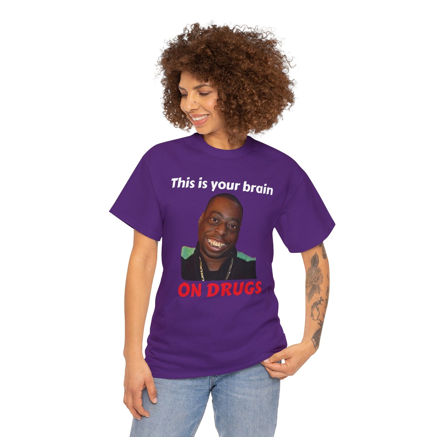 This is your brain on drugs Unisex Heavy Cotton Tee