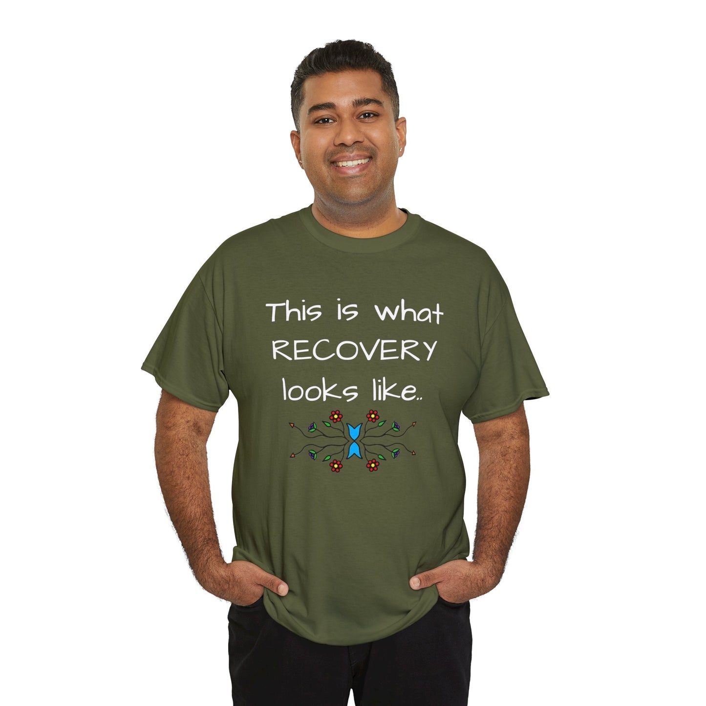 What RECOVERY looks like Unisex Heavy Cotton Tee