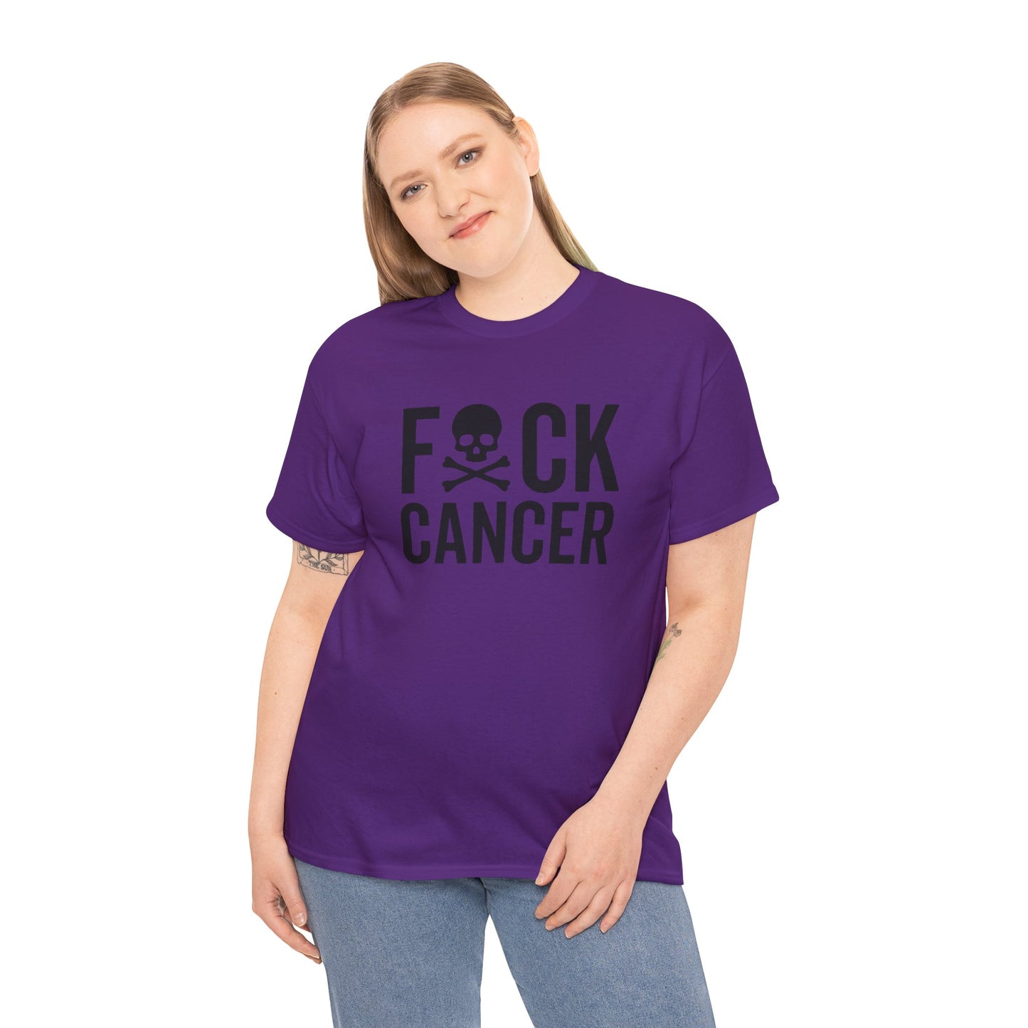 F*ck cancer Unisex Heavy Cotton Tee