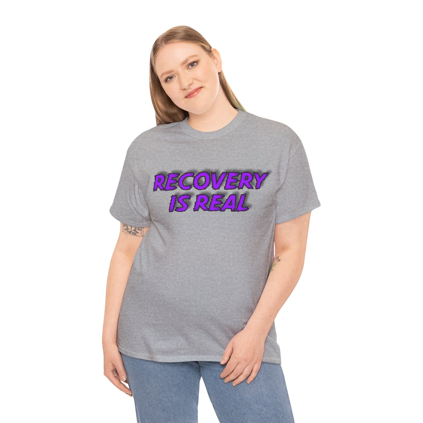 Recovery Is Real Unisex Heavy Cotton Tee