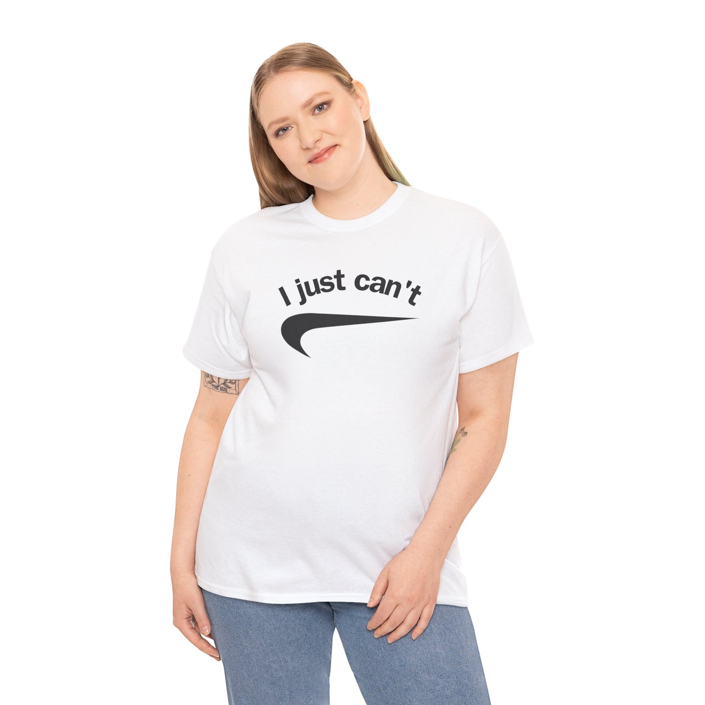 I just can't Unisex Heavy Cotton Tee