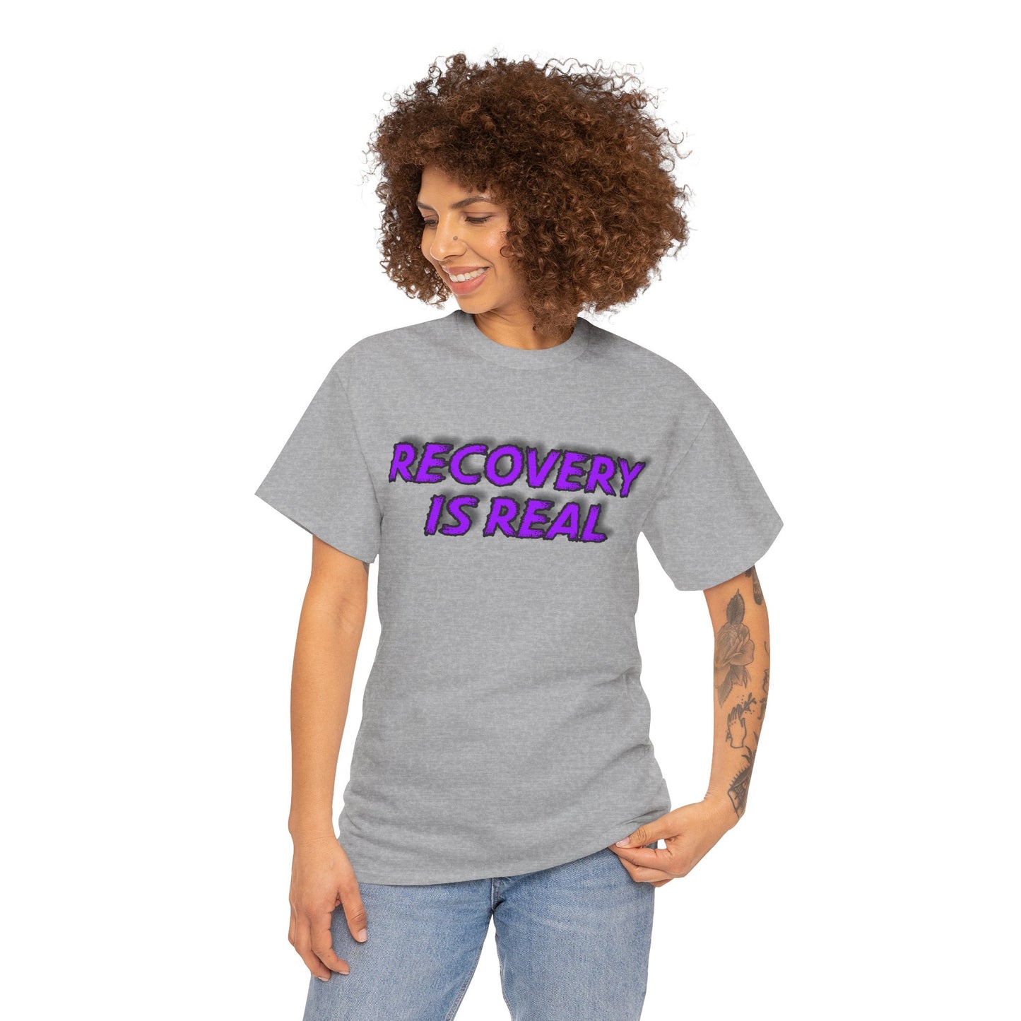 Recovery Is Real Unisex Heavy Cotton Tee