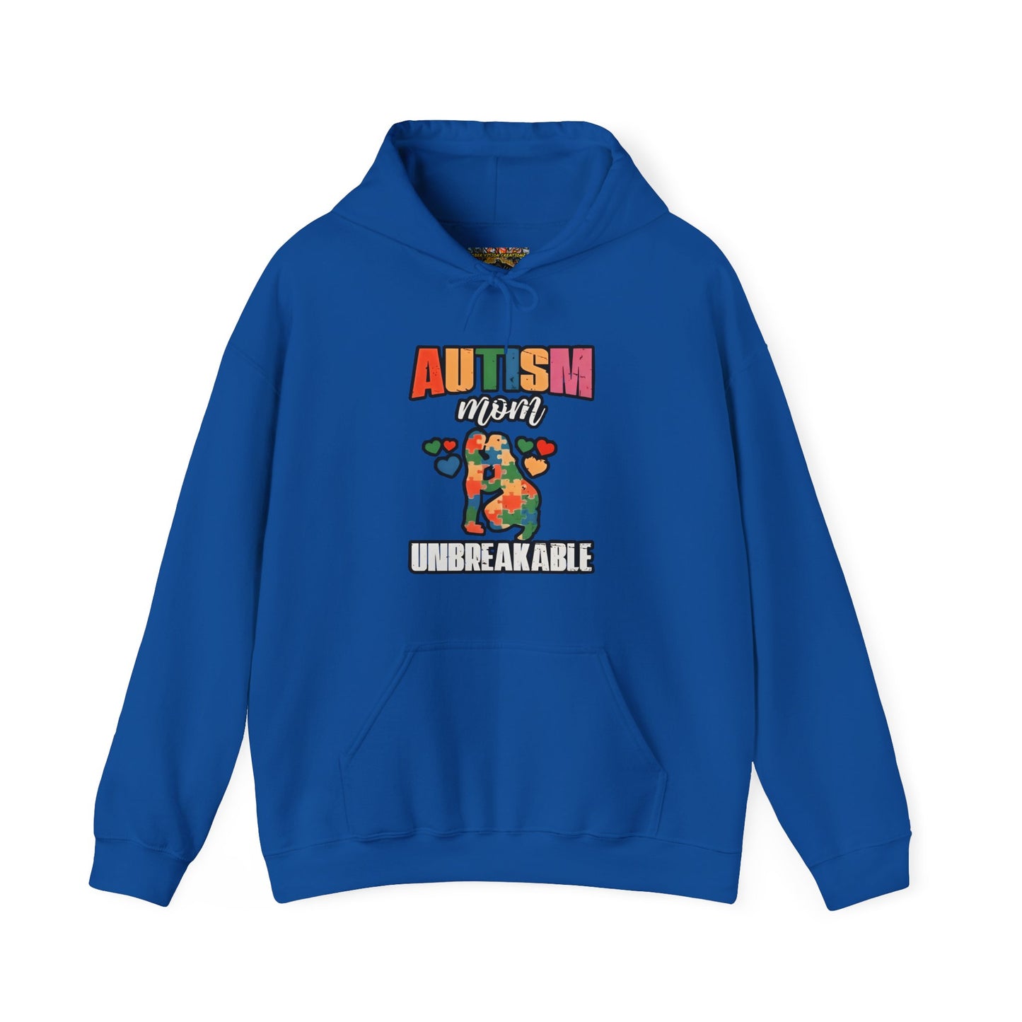 Unbreakable Autism Awareness Hoodie, Comfort Fit Sweatshirt, Gift for Autism Month, Cozy Hooded Pullover, Unisex Supportive Wear