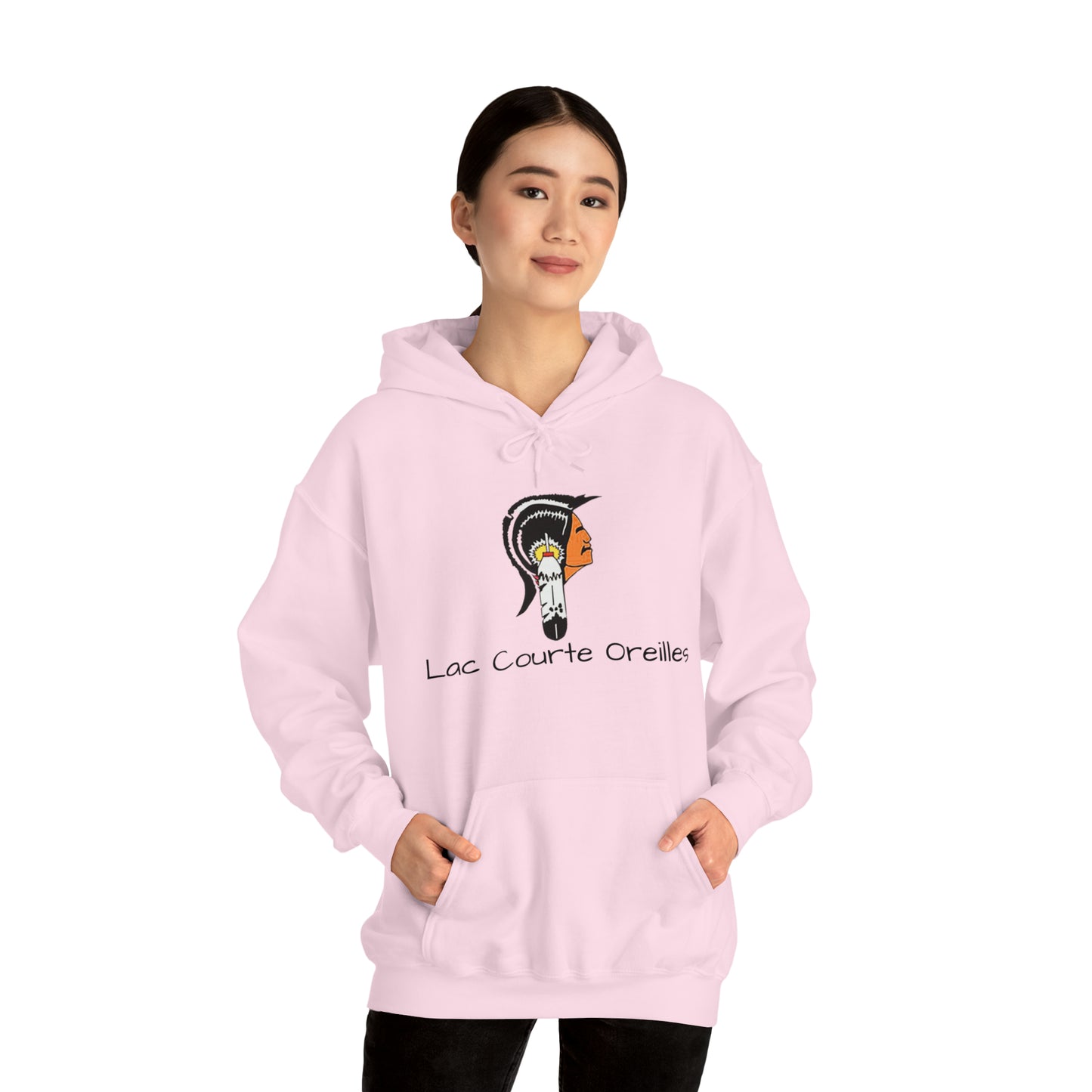 Lac Courte Oreilles logo Hooded Sweatshirt