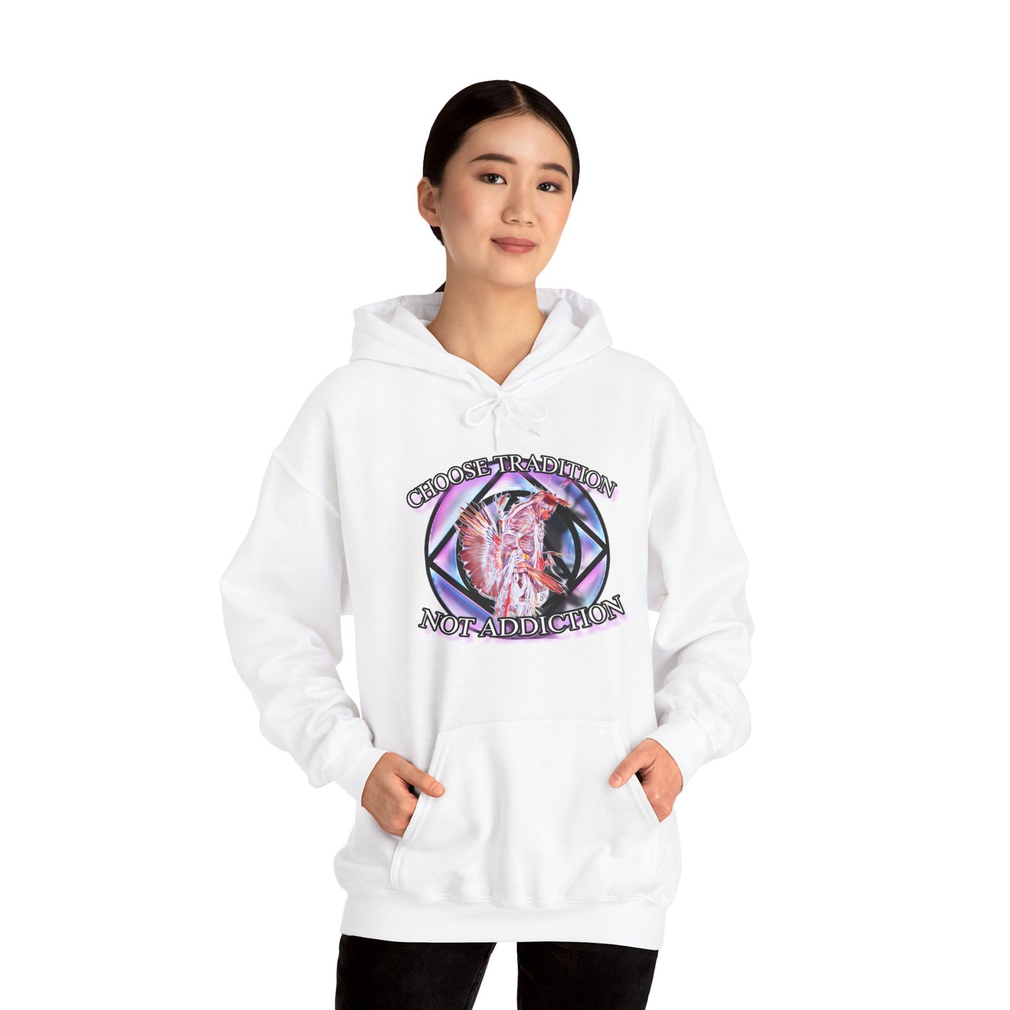 Choose Tradition, Not Addiction Unisex Heavy Blend™ Hooded Sweatshirt