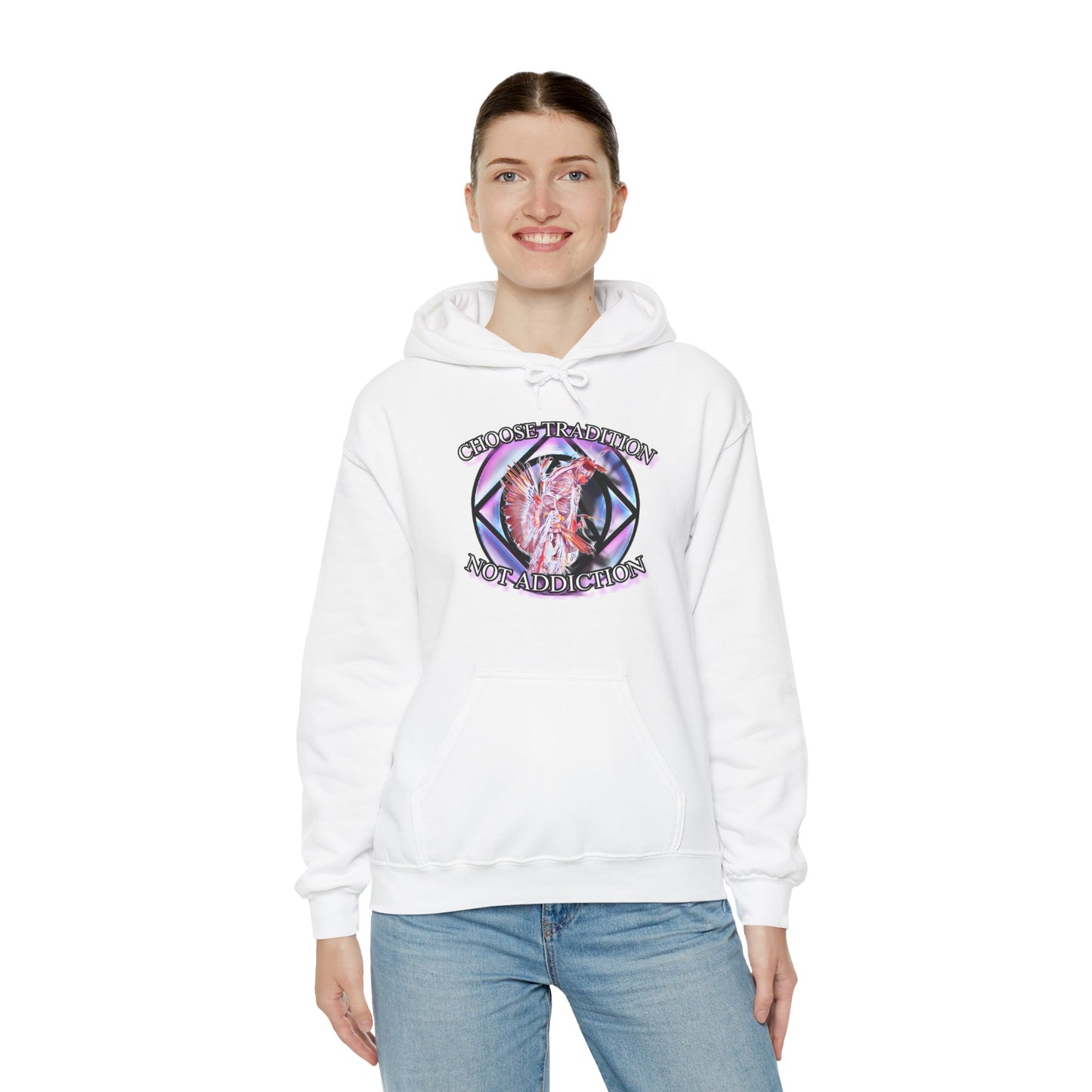 Choose Tradition, Not Addiction Unisex Heavy Blend™ Hooded Sweatshirt