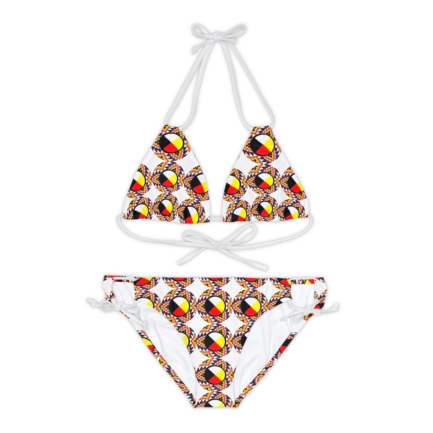 Medicine wheel Strappy Bikini Set (AOP)