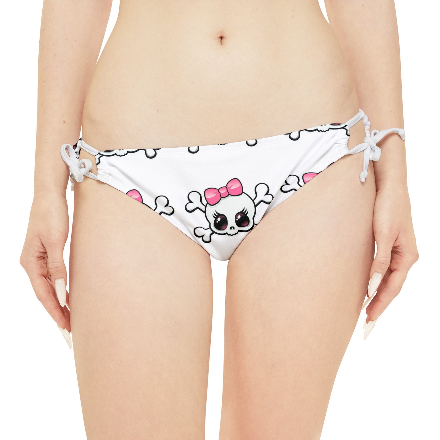 Baby girl skull and crossbones Strappy Bikini Set (AOP)