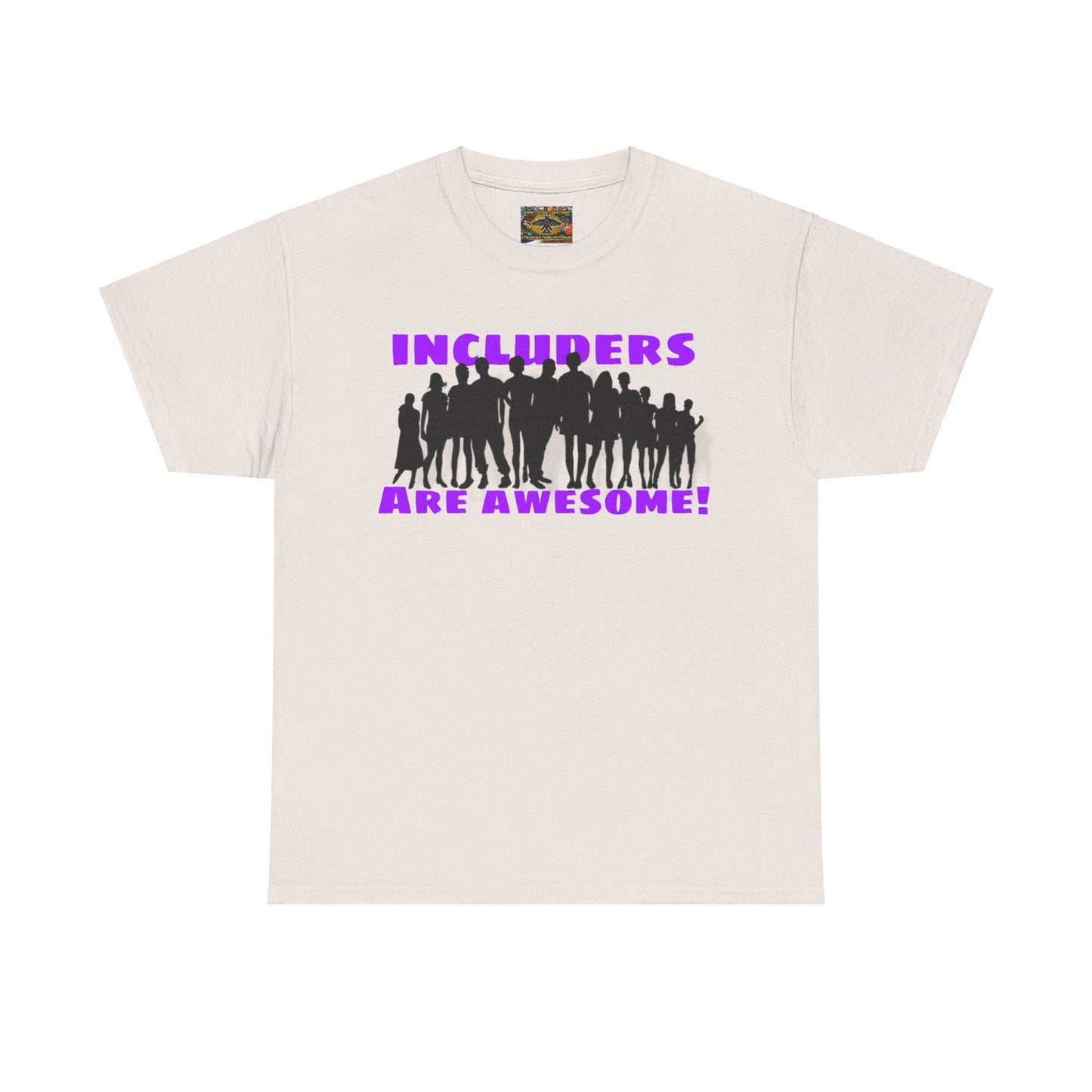 Includers are awesome Unisex Heavy Cotton Tee