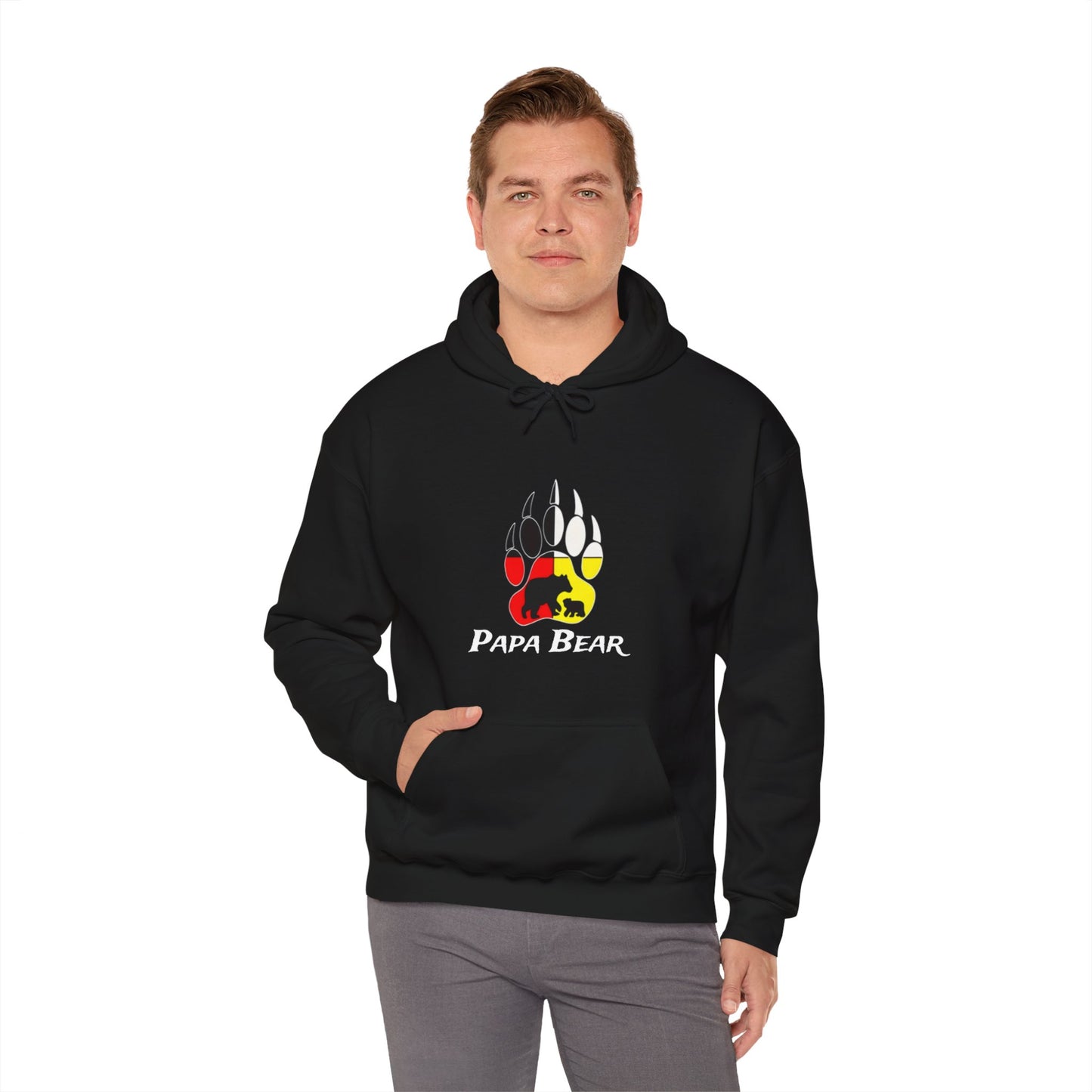 Papa Bear Unisex Heavy Blend™ Hooded Sweatshirt