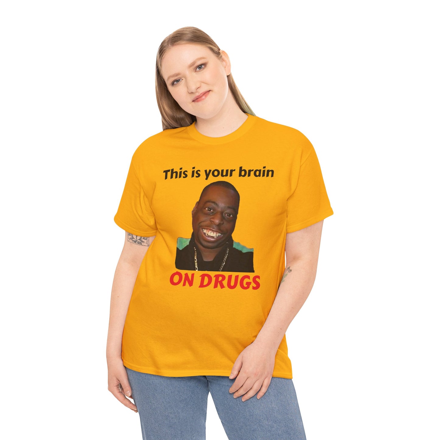 This is your brain on drugs Unisex Heavy Cotton Tee