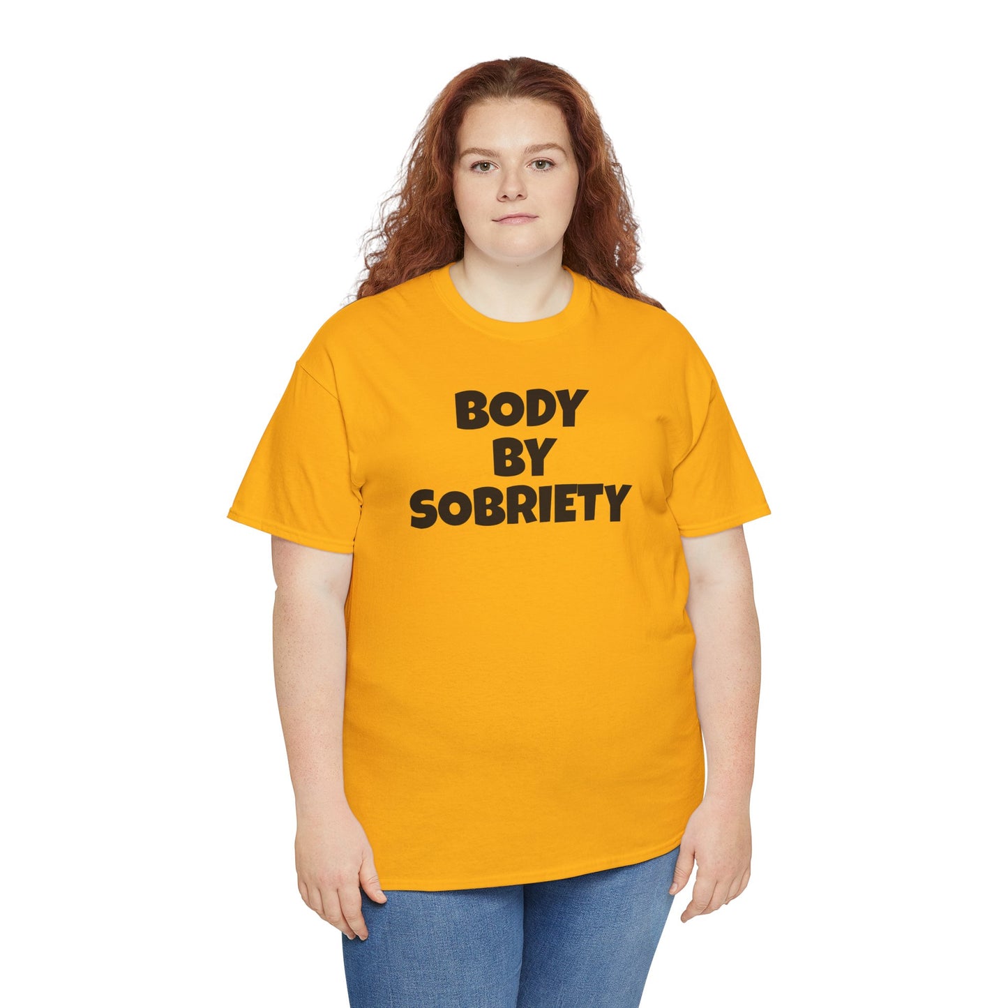 BODY BY SOBRIETY Unisex Heavy Cotton Tee