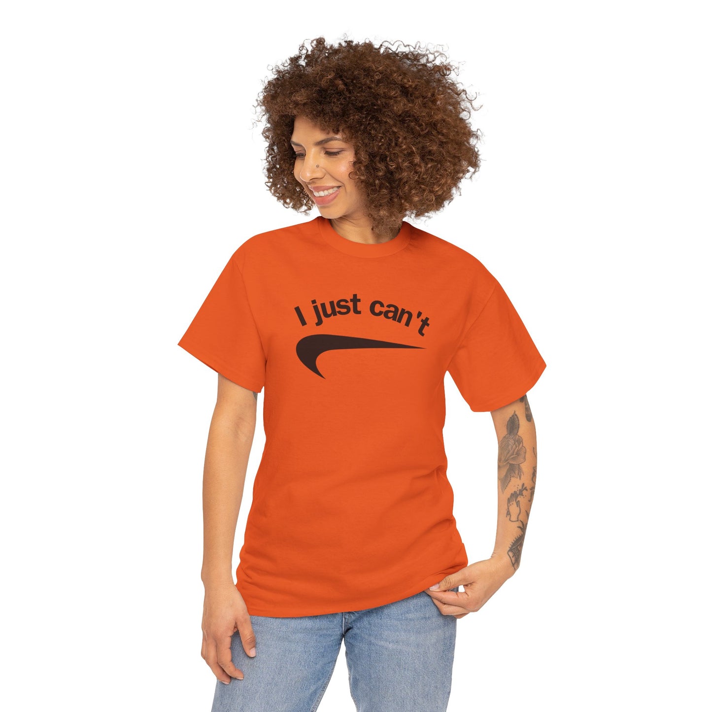 I just can't Unisex Heavy Cotton Tee