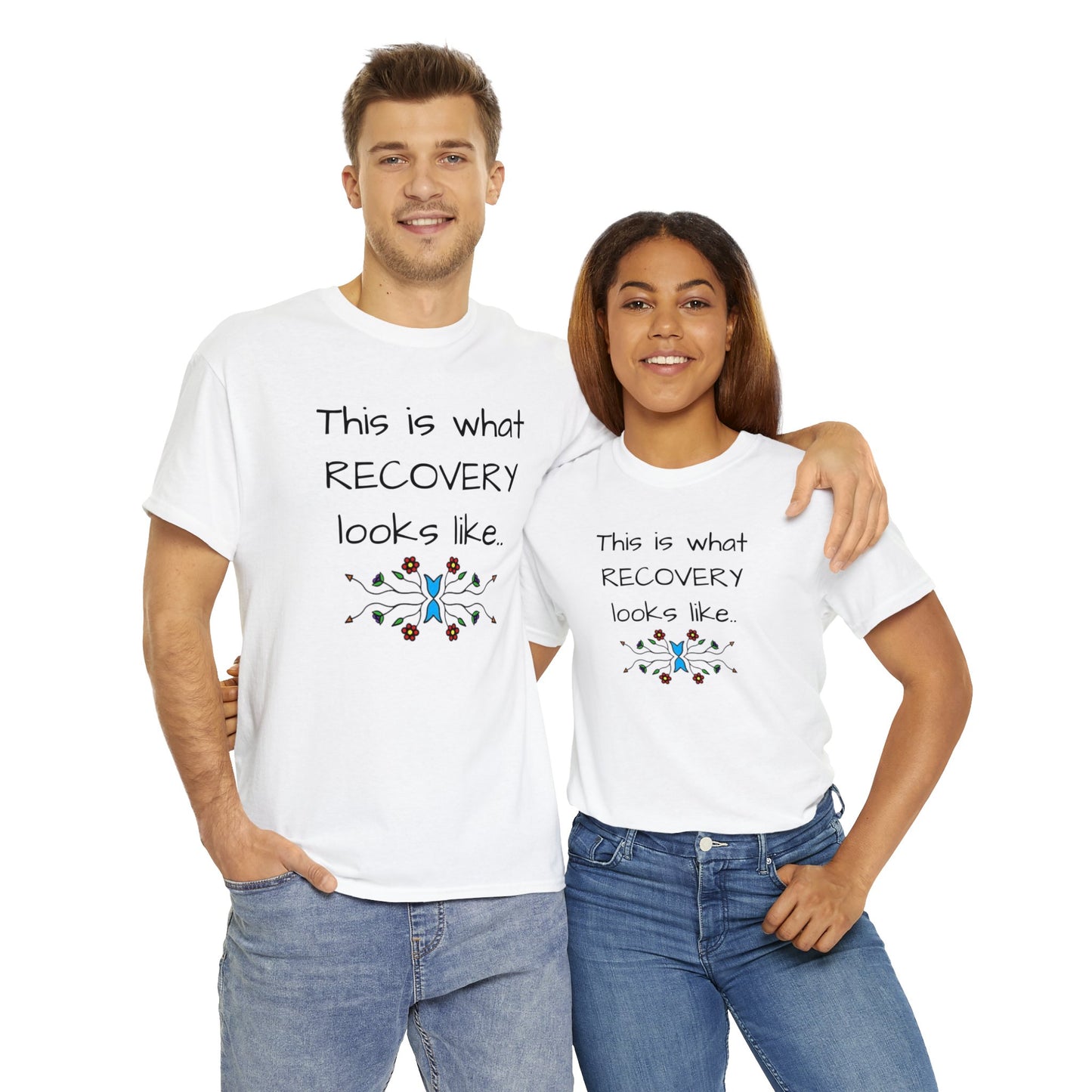 What RECOVERY looks like Unisex Heavy Cotton Tee