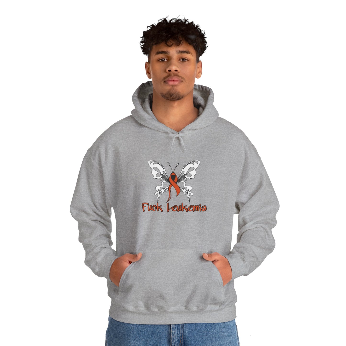 Fuck Leukemia Unisex Heavy Blend™ Hooded Sweatshirt