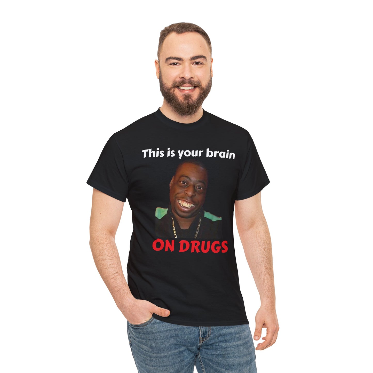This is your brain on drugs Unisex Heavy Cotton Tee