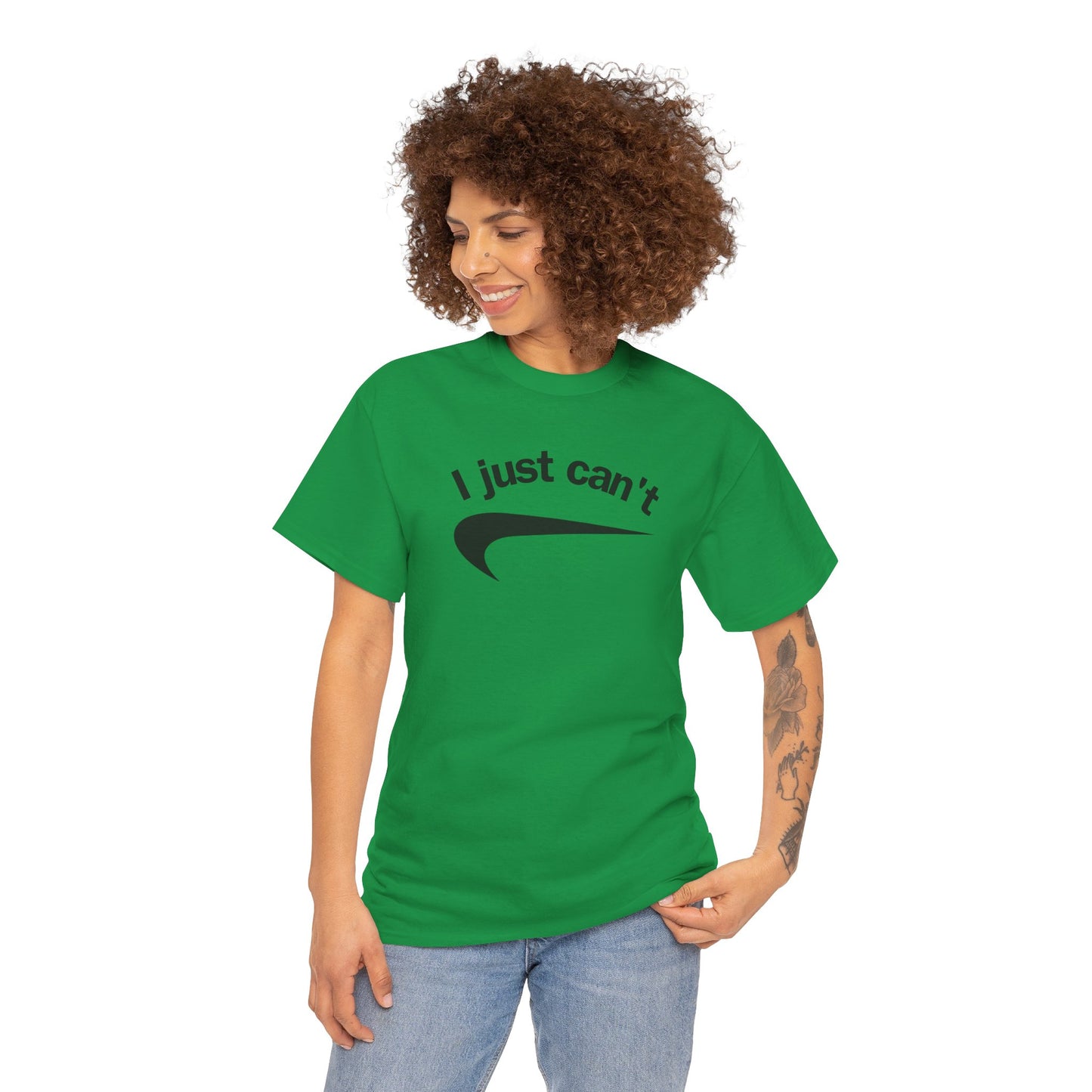 I just can't Unisex Heavy Cotton Tee