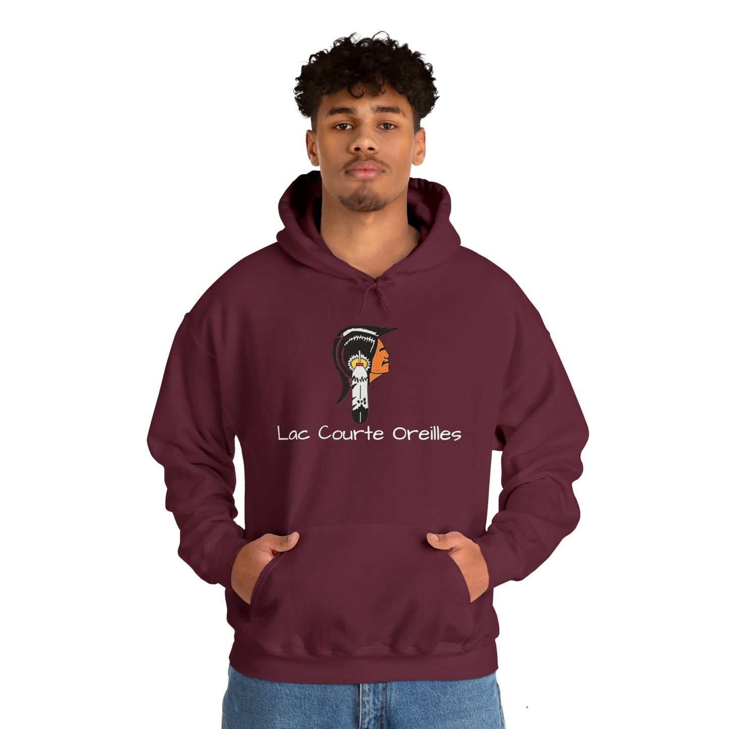 Lac Courte Oreilles logo Hooded Sweatshirt