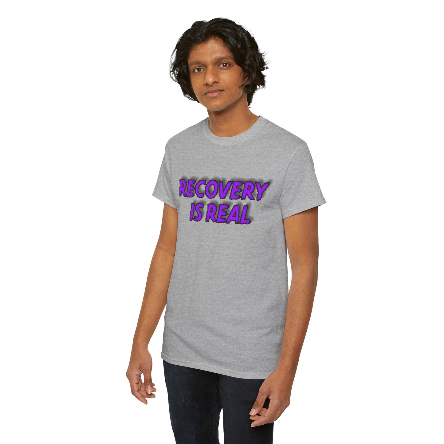 Recovery Is Real Unisex Heavy Cotton Tee