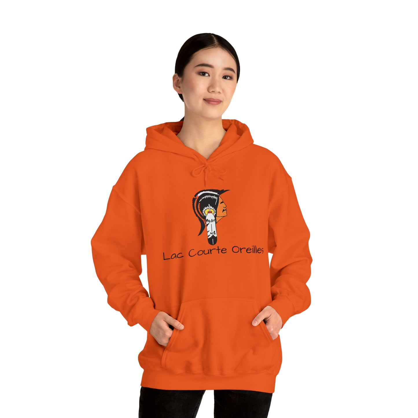 Lac Courte Oreilles logo Hooded Sweatshirt